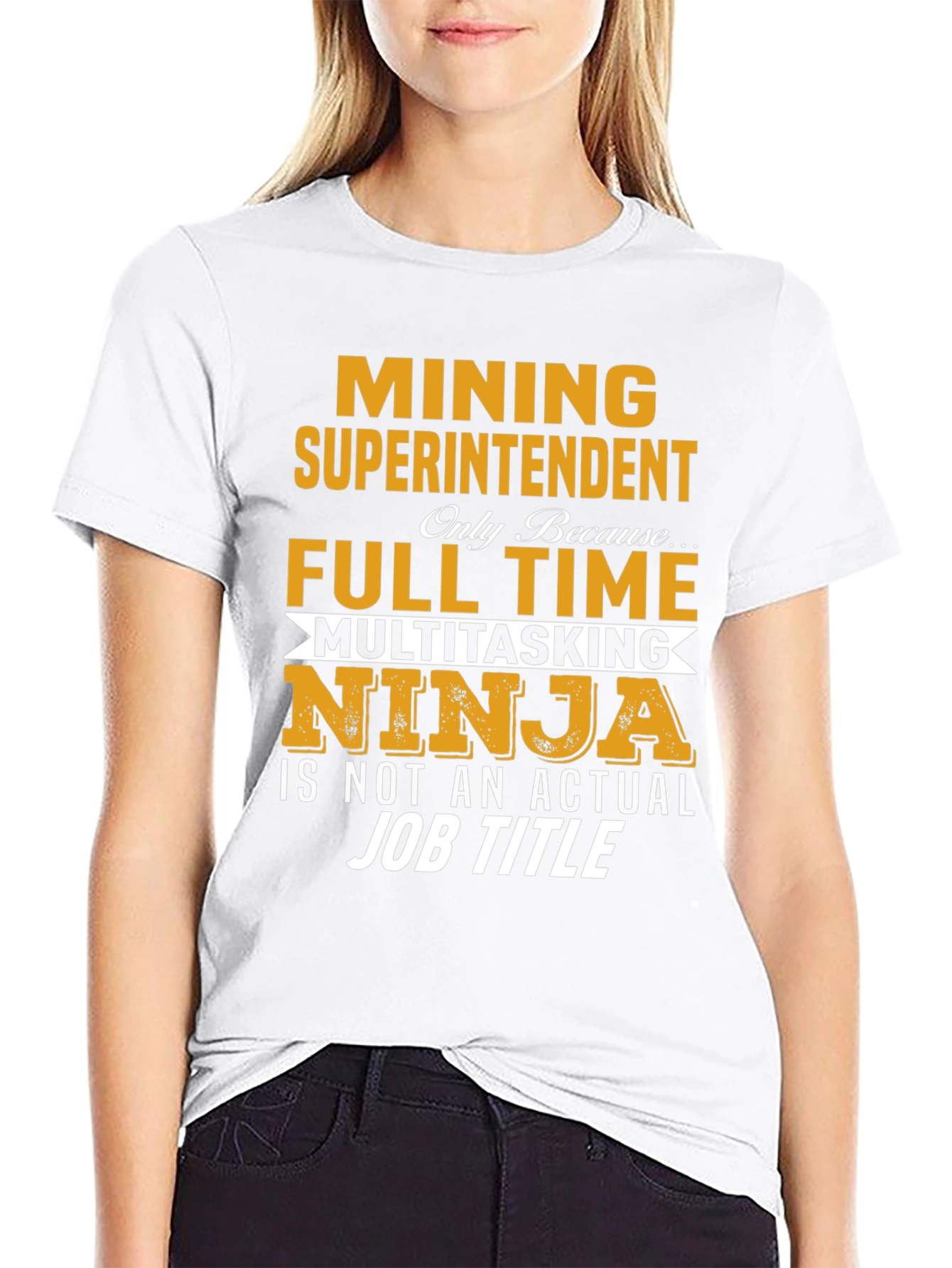 Black Mining Superintendent T-Shirt view 9