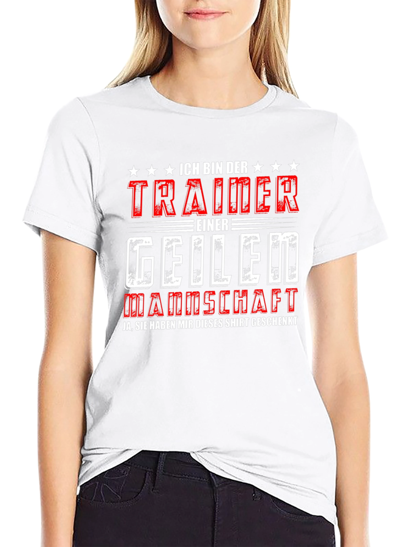 Black Funny German Trainer T-Shirt "I'm the Trainer" view 9