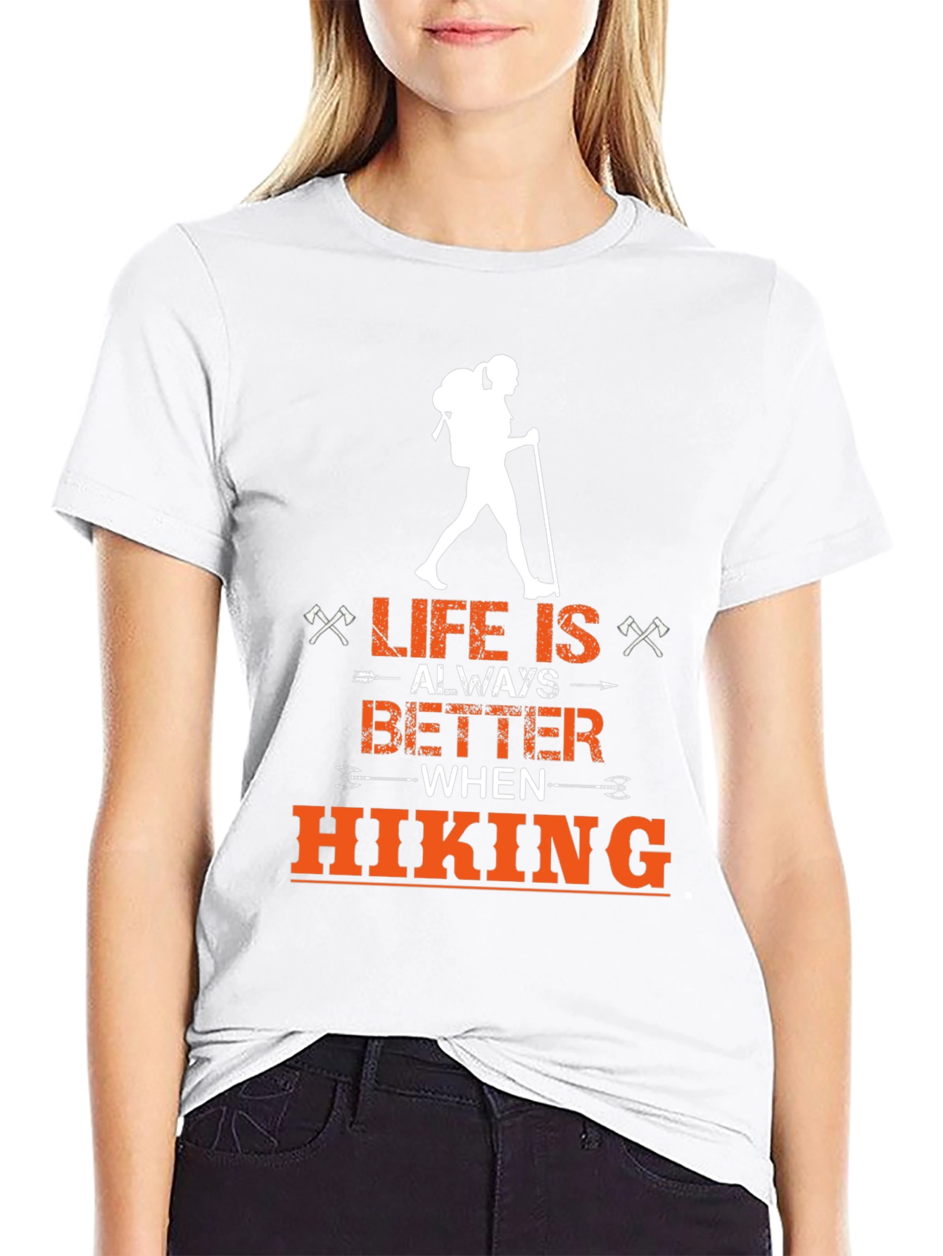 Black Life is Better Hiking Graphic Tee view 9