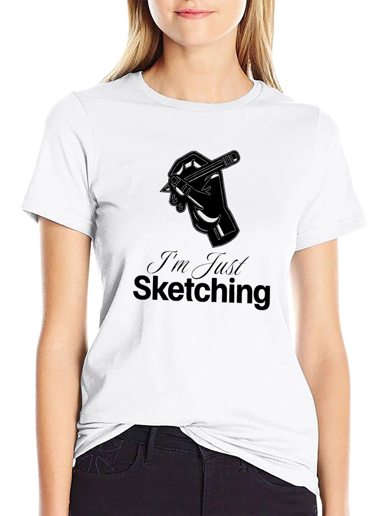 I'm Just Sketching Graphic Tee - Artist's Essential - 9