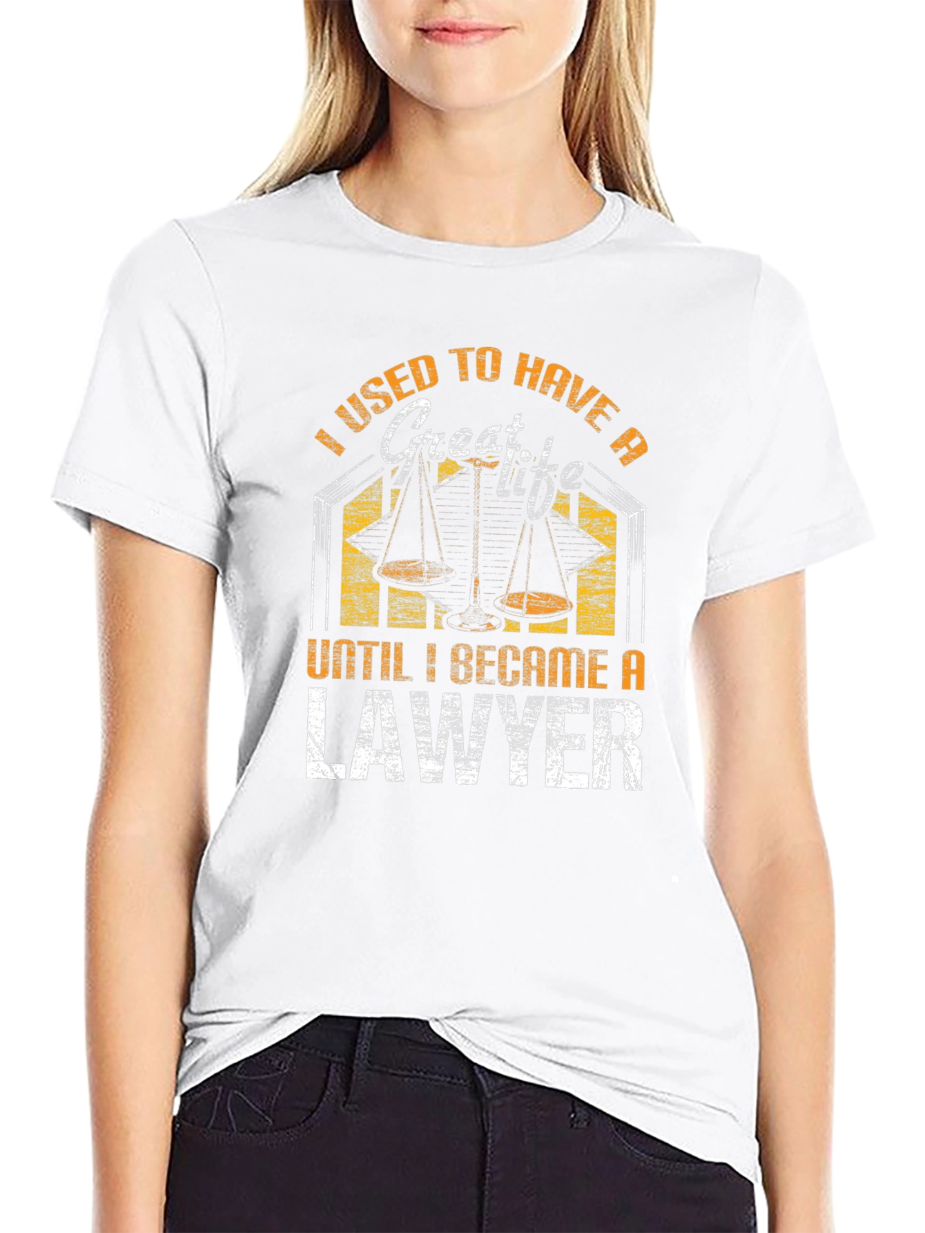 Black Funny Lawyer T-Shirt: I Used to Have a Great Life! view 9