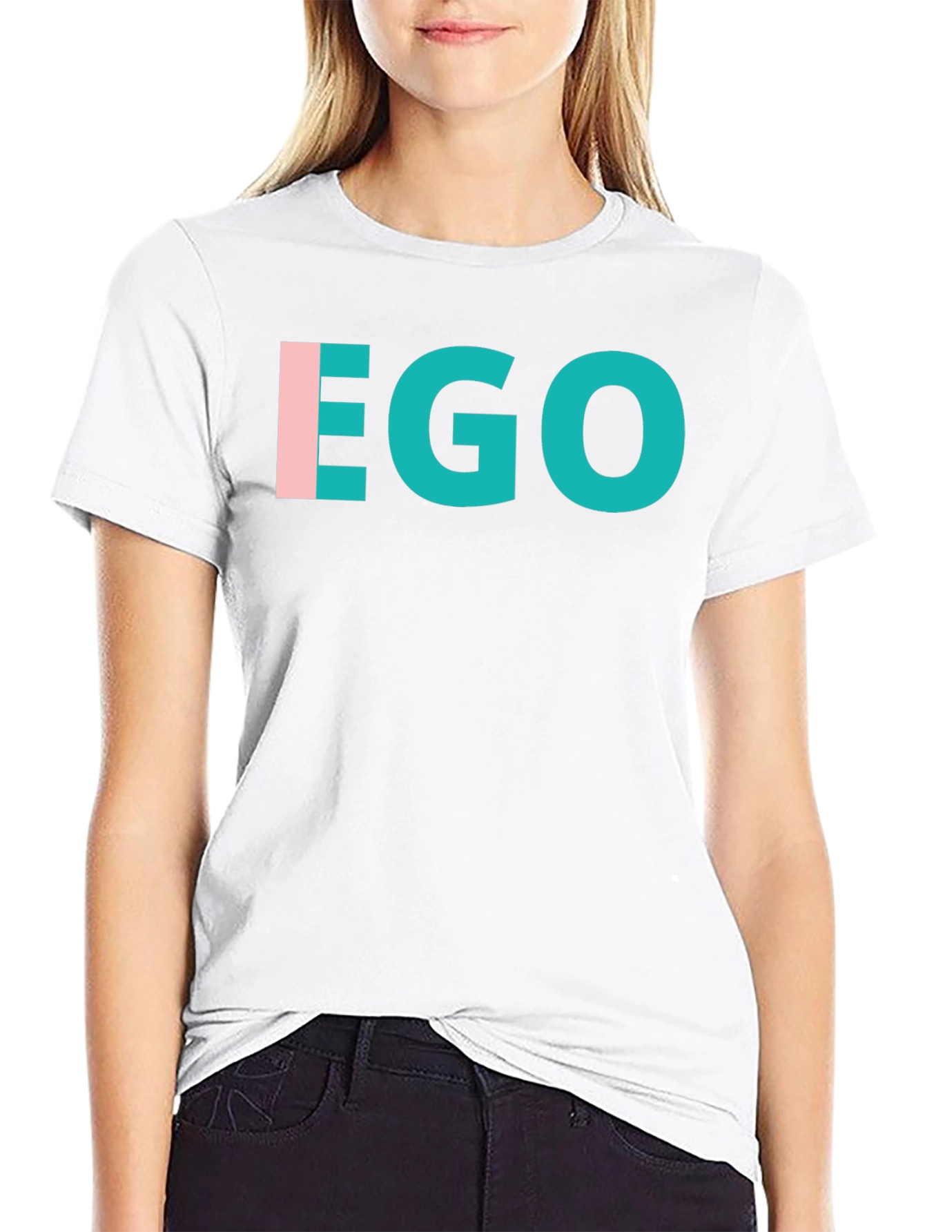 Black EGO Graphic T-Shirt - Modern Statement Tee view 9