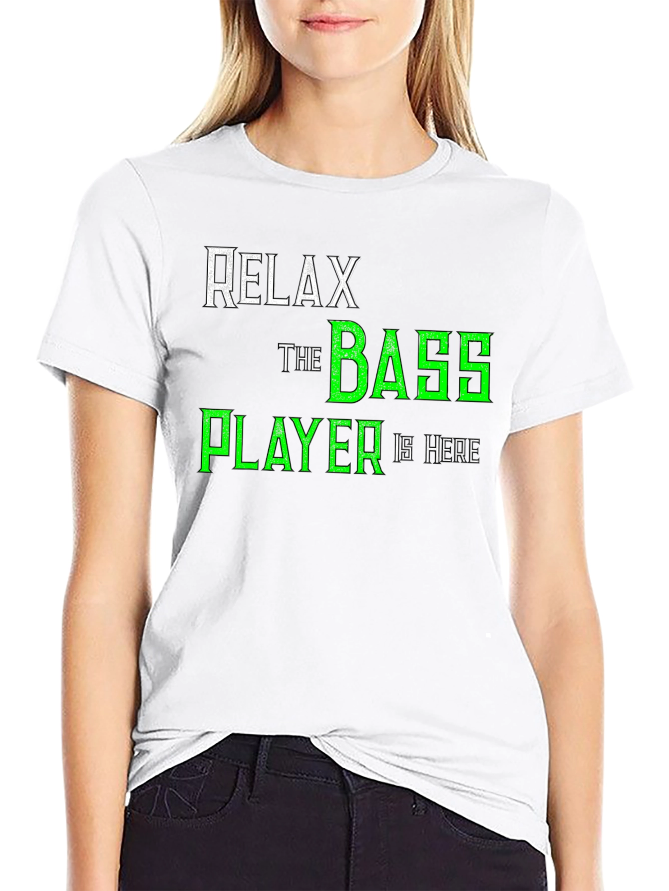 Black Relax The Bass Player Is Here T-Shirt - Music Lover Tee view 9