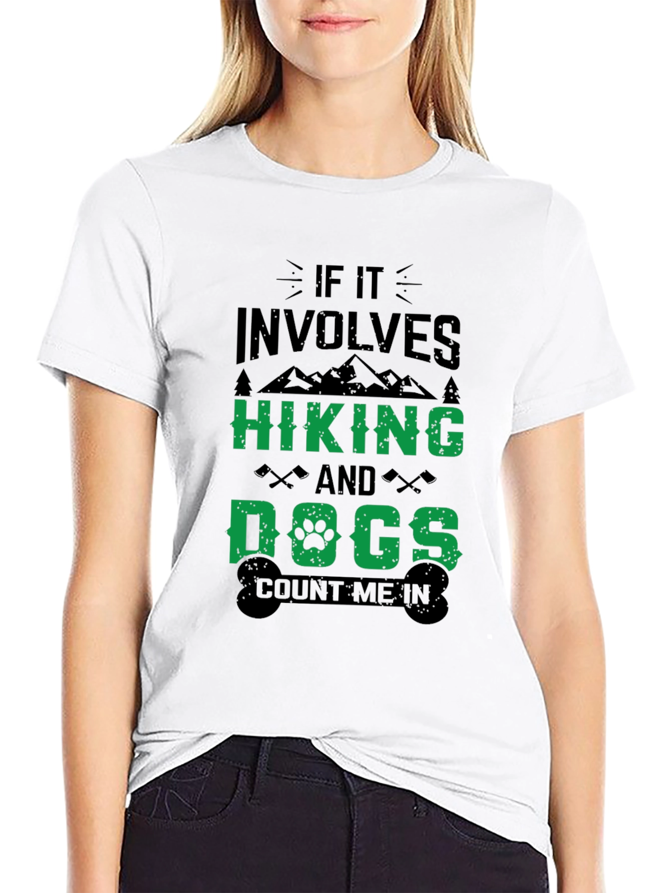 Black Hiking Dogs T-Shirt - Adventure Ready view 9