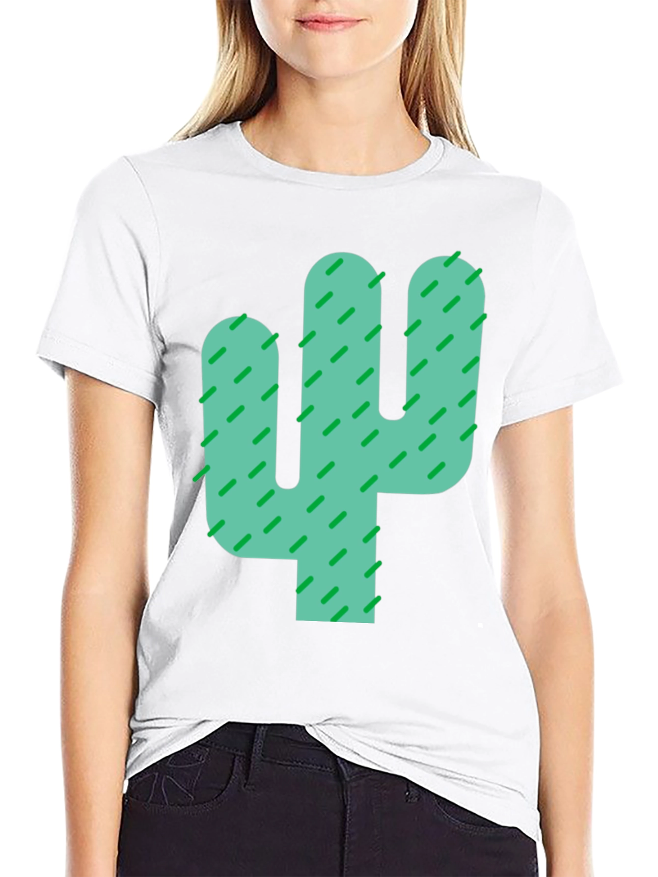 Black Cactus Graphic Black Tee - Stylish Desert Vibes view 9