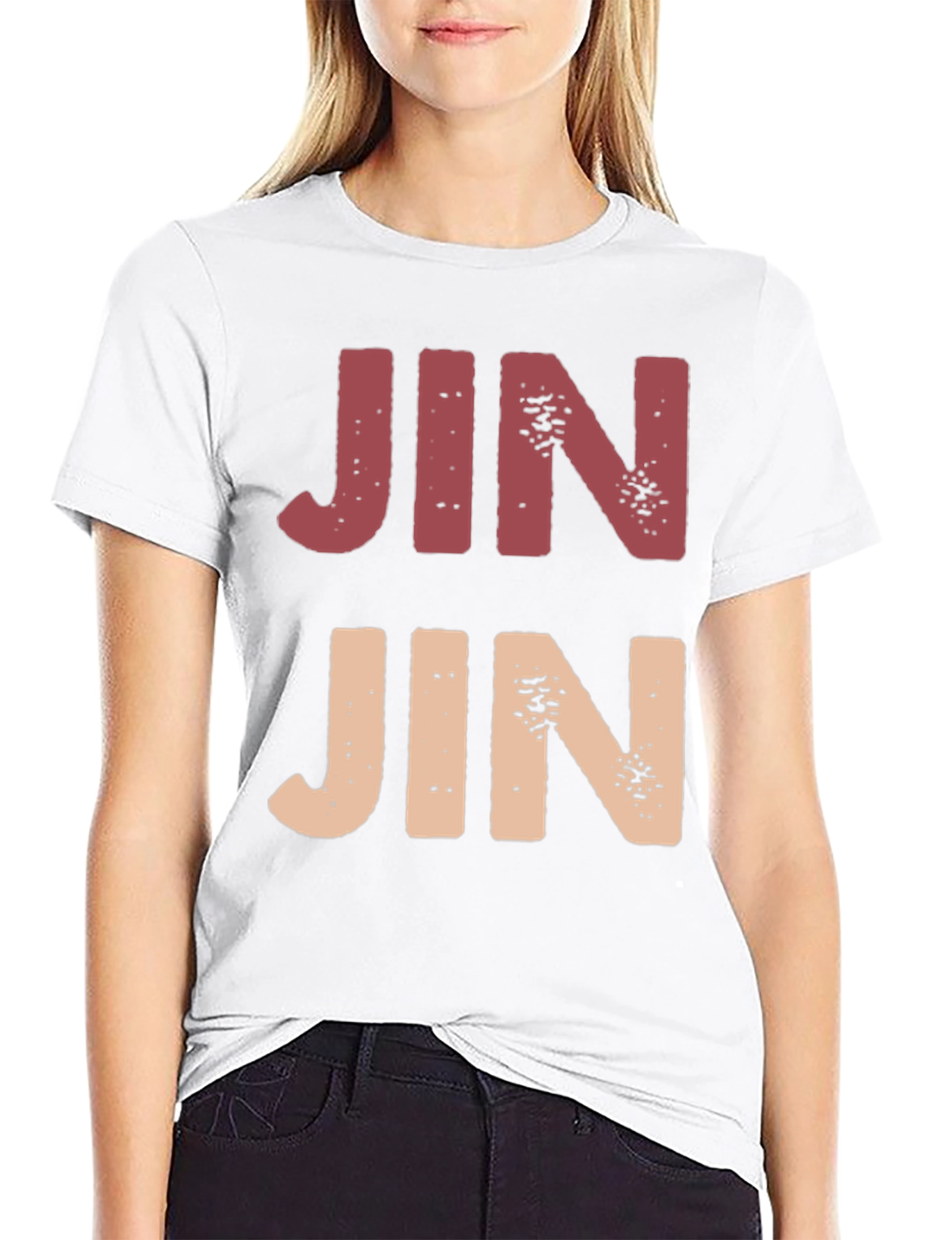 Black Retro Style JIN Graphic Tee view 9