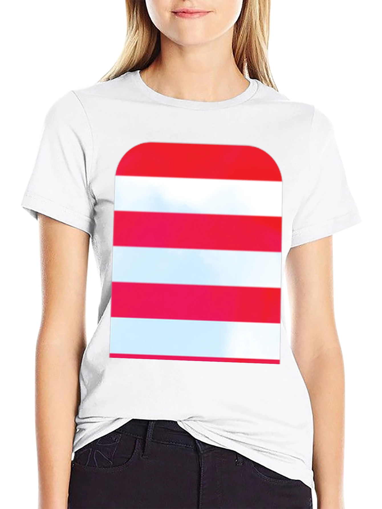 Striped Graphic Tee - Modern Casual Style - 9