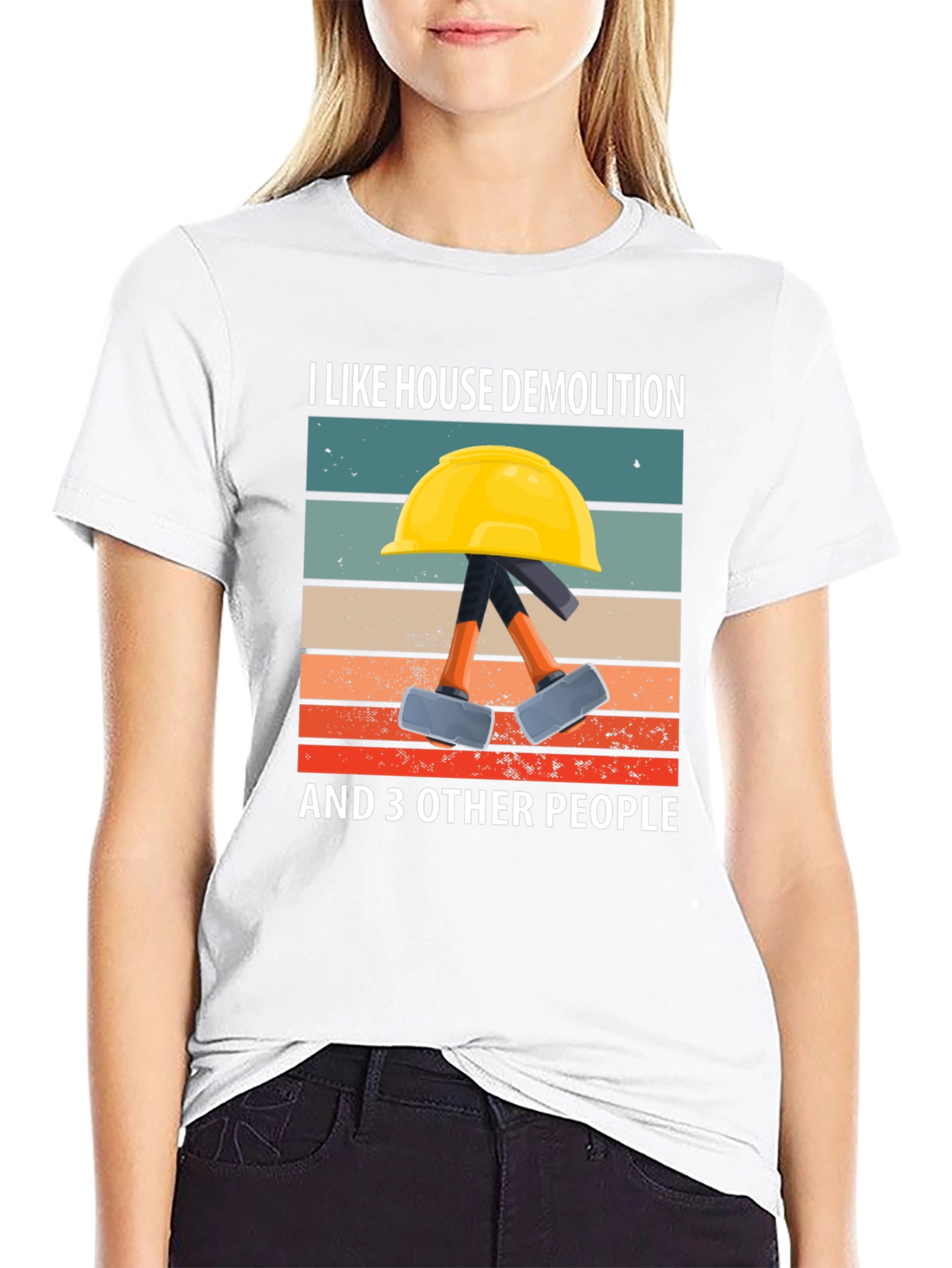 Black House Demolition T-Shirt - Funny Demolition Crew Tee view 9