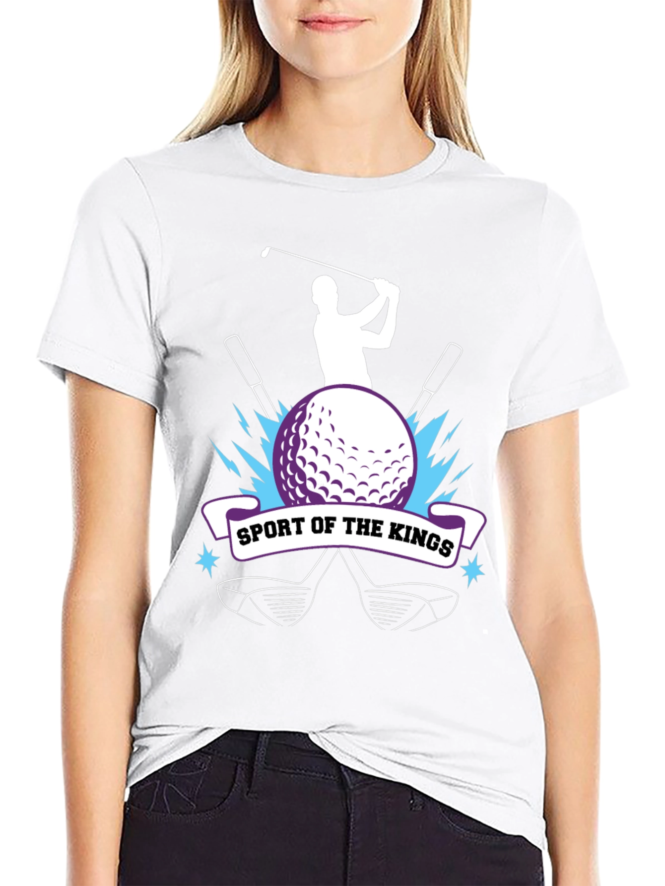 Black Golf Sport of Kings T-Shirt view 9