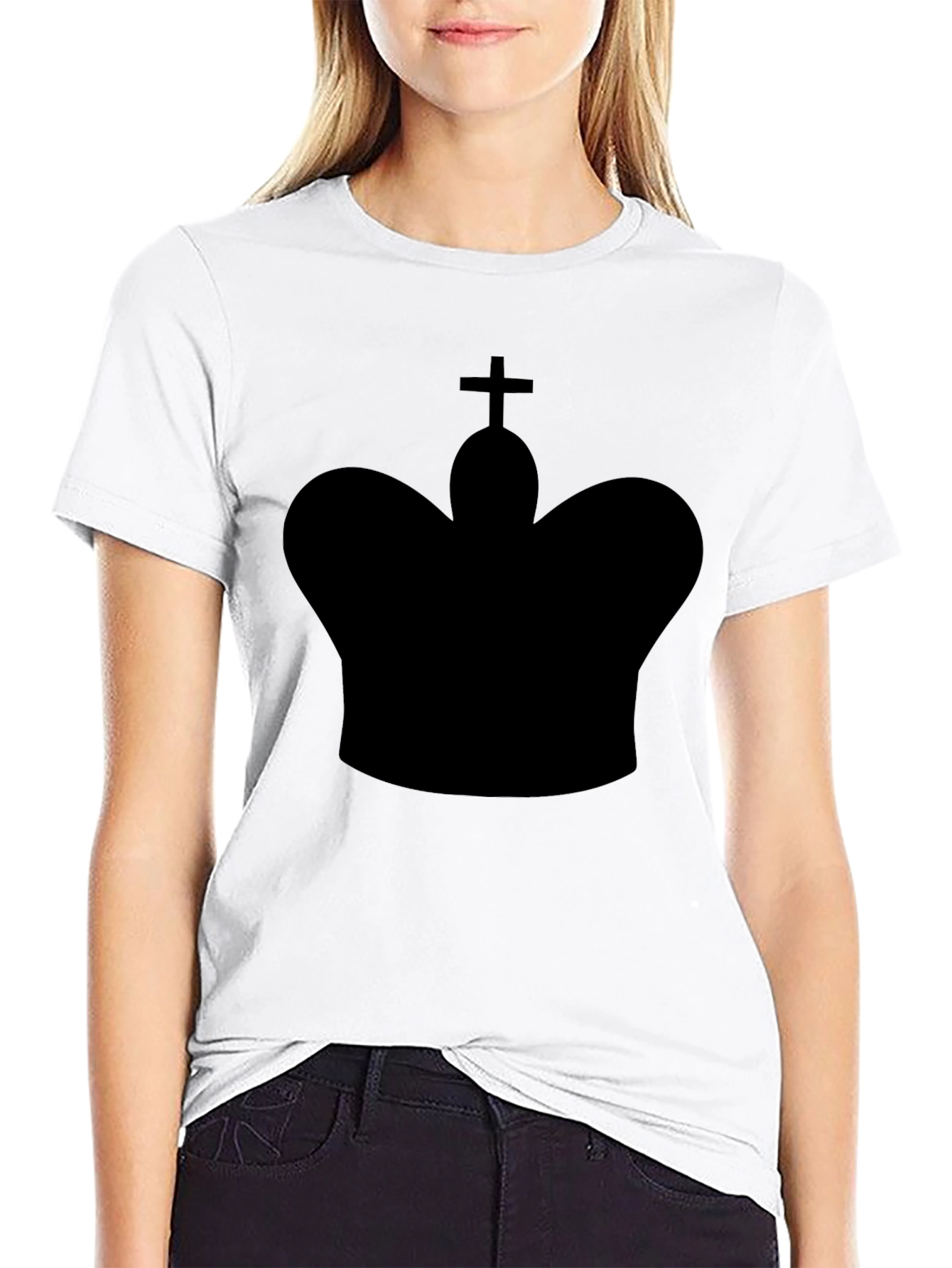 Black King Chess Piece Graphic Tee - Black view 9