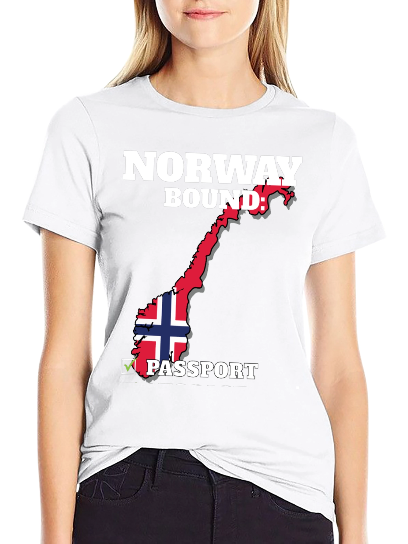 Norway Bound Passport T-Shirt - Black - 9