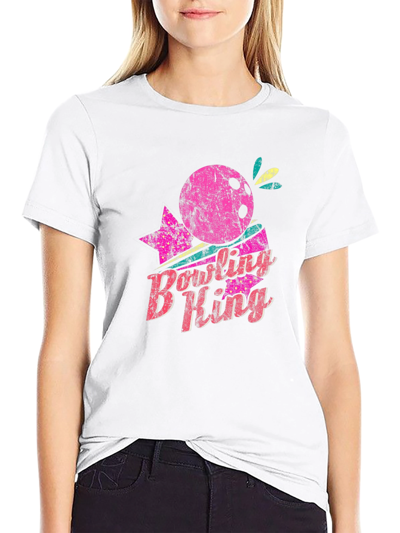 Black Bowling B King Graphic T-Shirt view 9