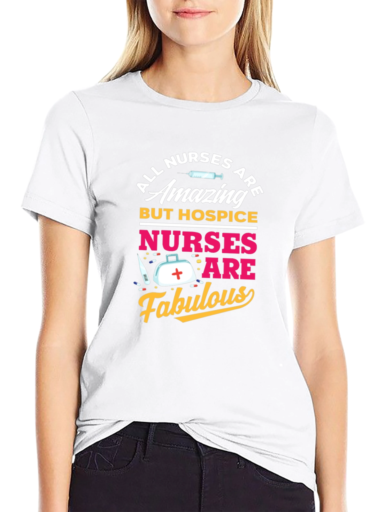 Black Hospice Nurse T-Shirt - All Nurses Are Amazing view 9