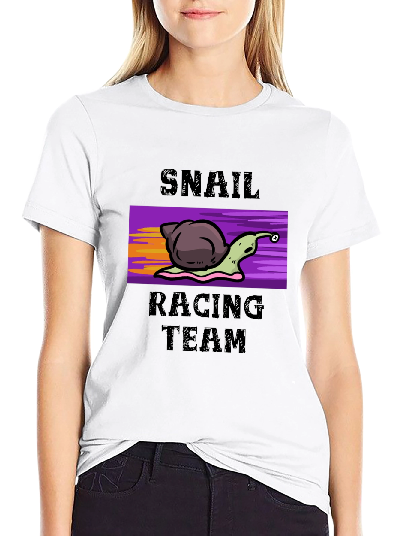 Black Snail Racing Team Graphic T-Shirt view 9