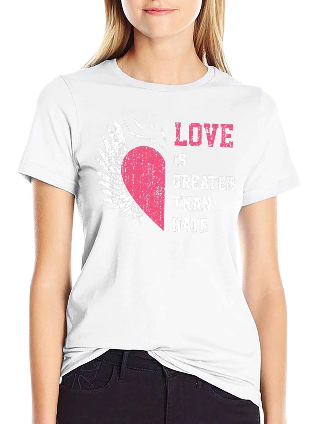 Black Love is Greater Than Hate Graphic T-Shirt view 9