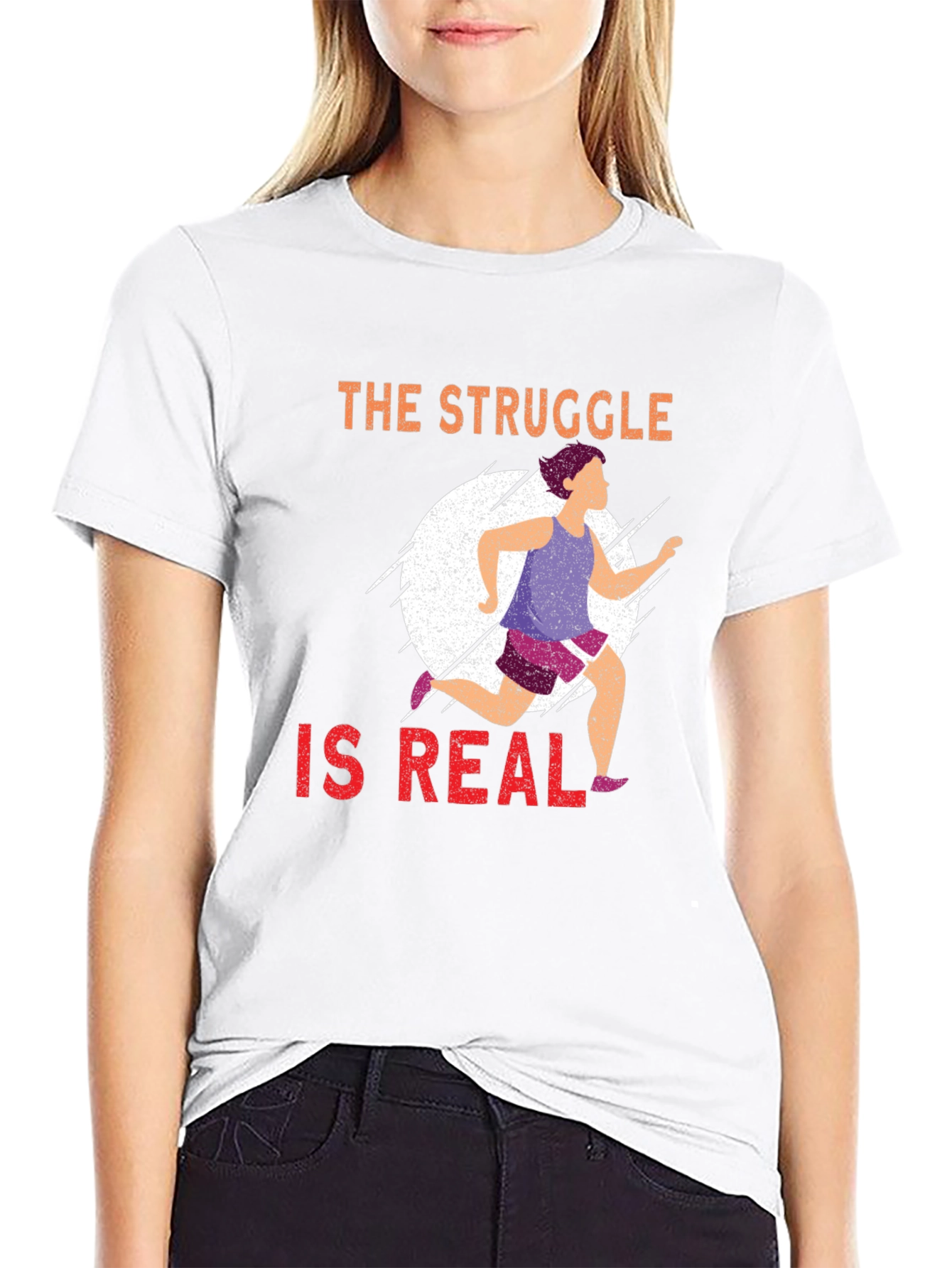 The Struggle Is Real Running T-Shirt - 9