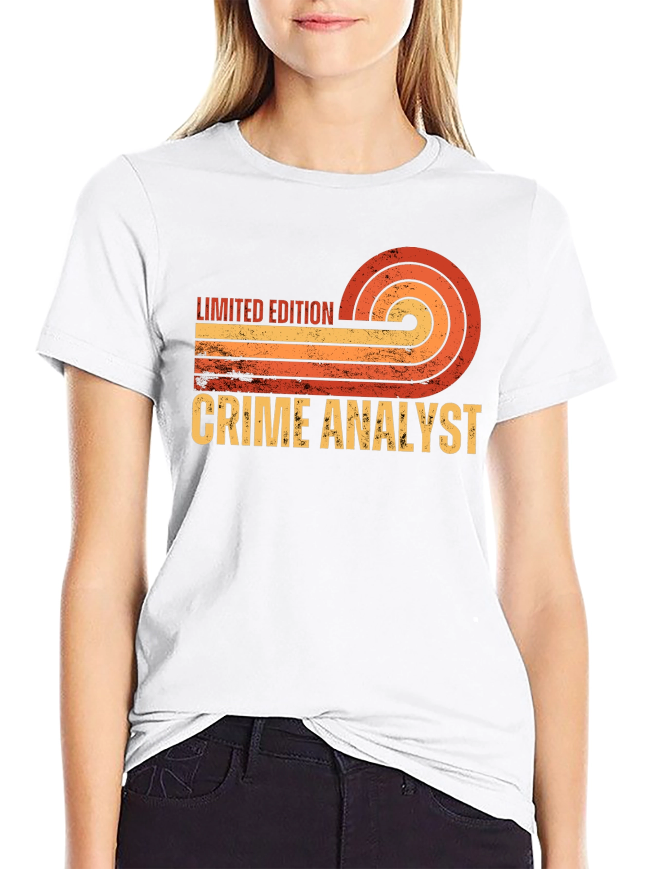Black Limited Edition Crime Analyst Graphic T-Shirt view 9