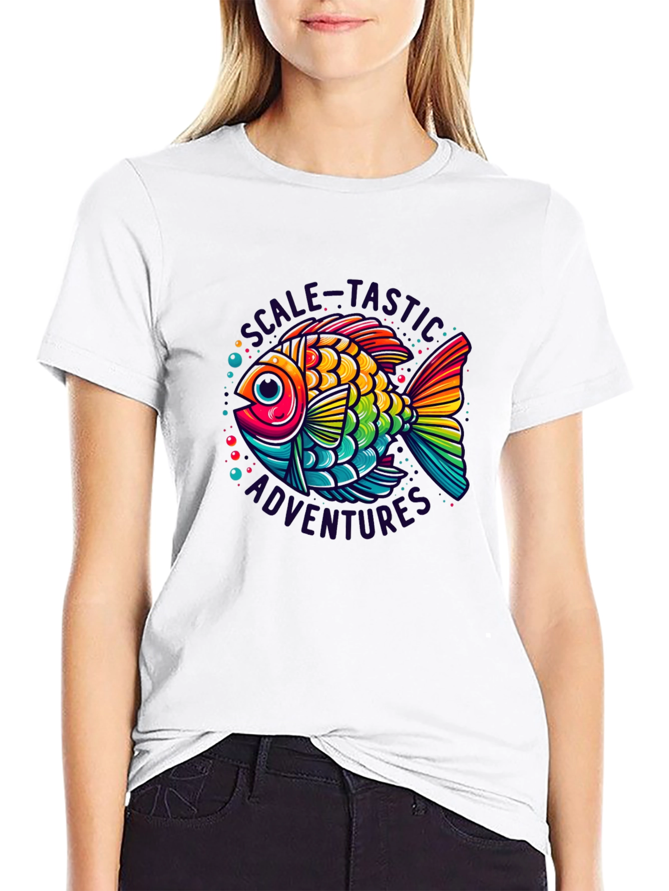 Rainbow Fish Scale-Tastic Adventures Graphic Tee - 9