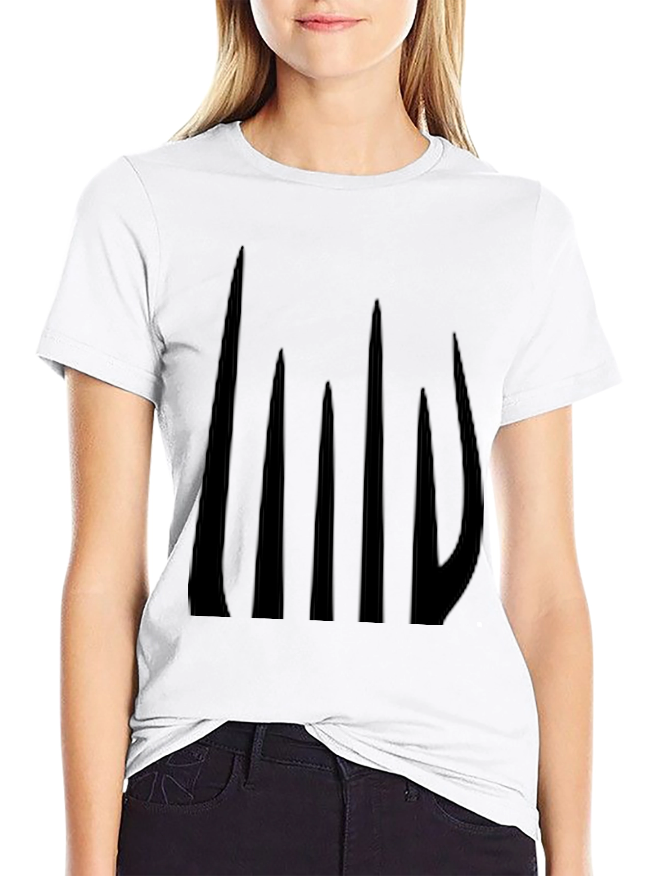 Black Abstract Black Graphic Tee - Men's Casual Style view 9