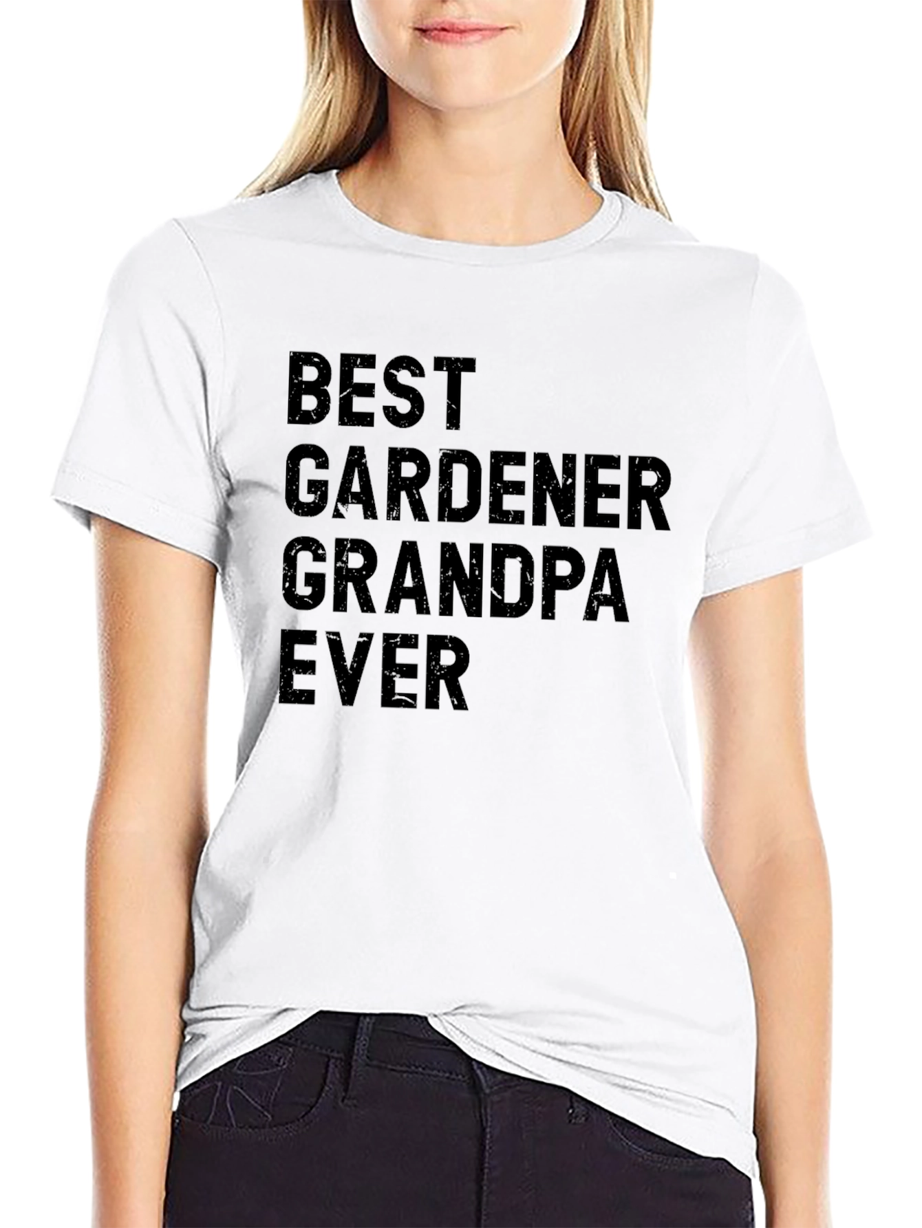 Black Best Gardener Grandpa Ever T-Shirt view 9