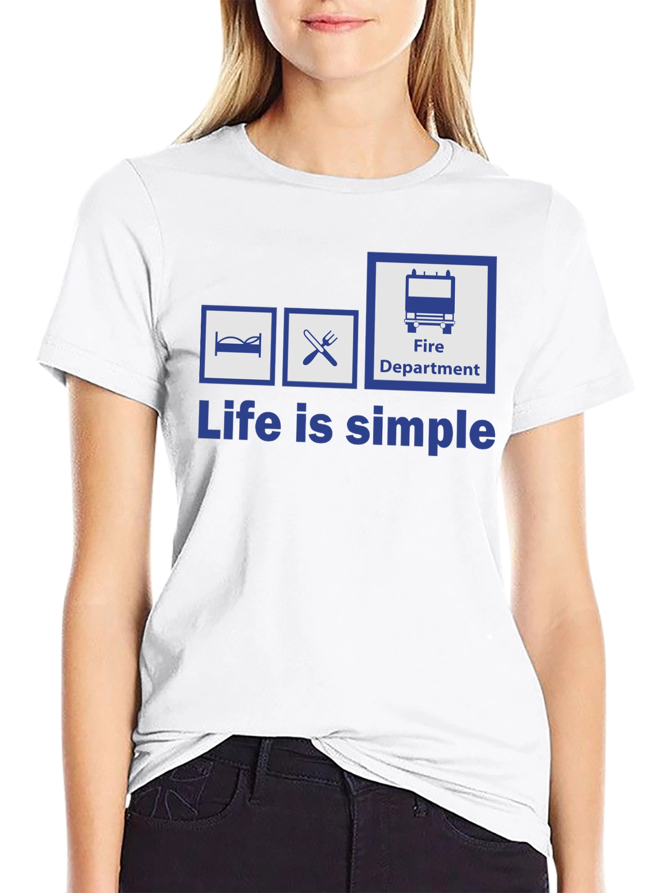 Black Life is Simple Firefighter T-Shirt view 9