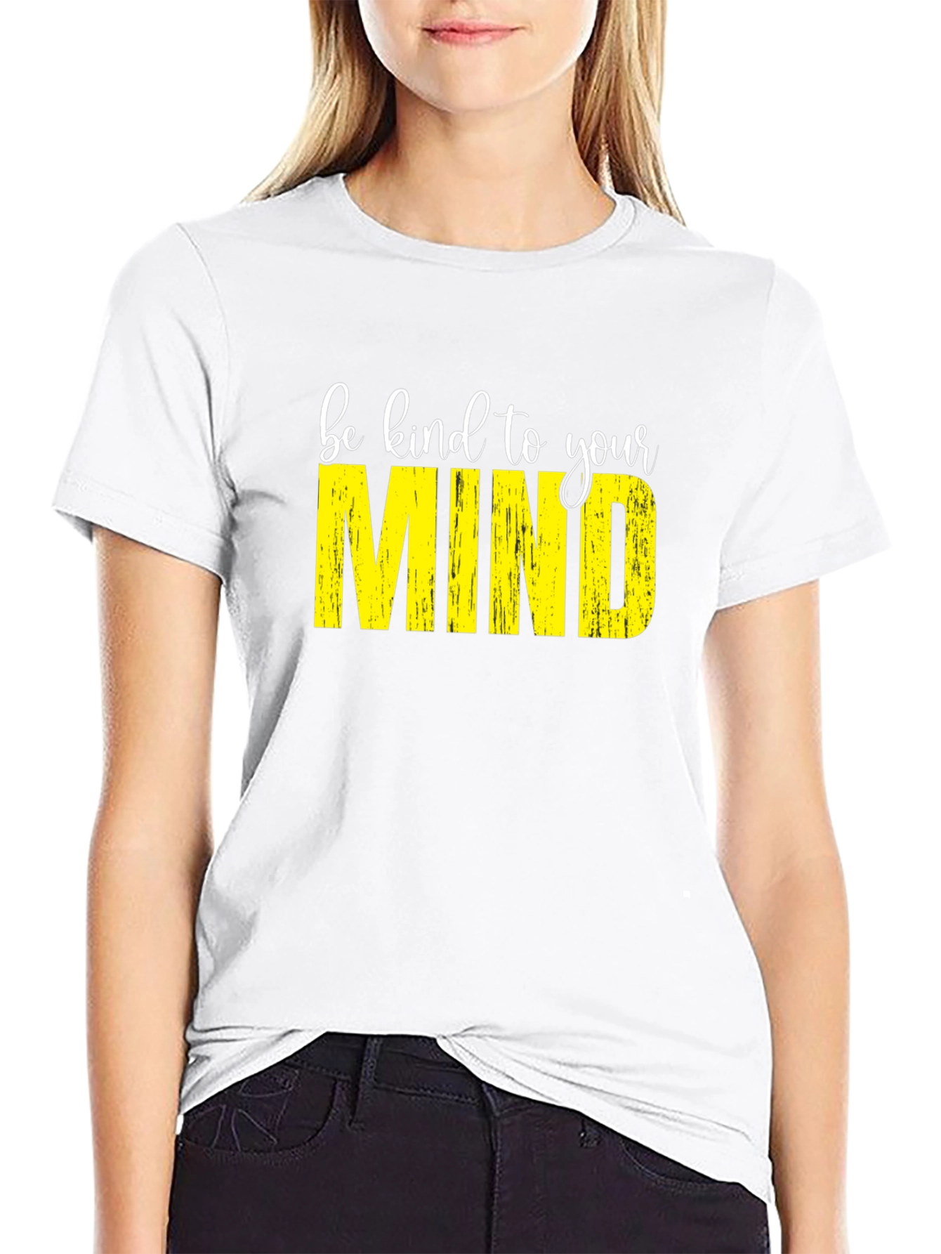 Black Be Kind To Your Mind T-Shirt view 9