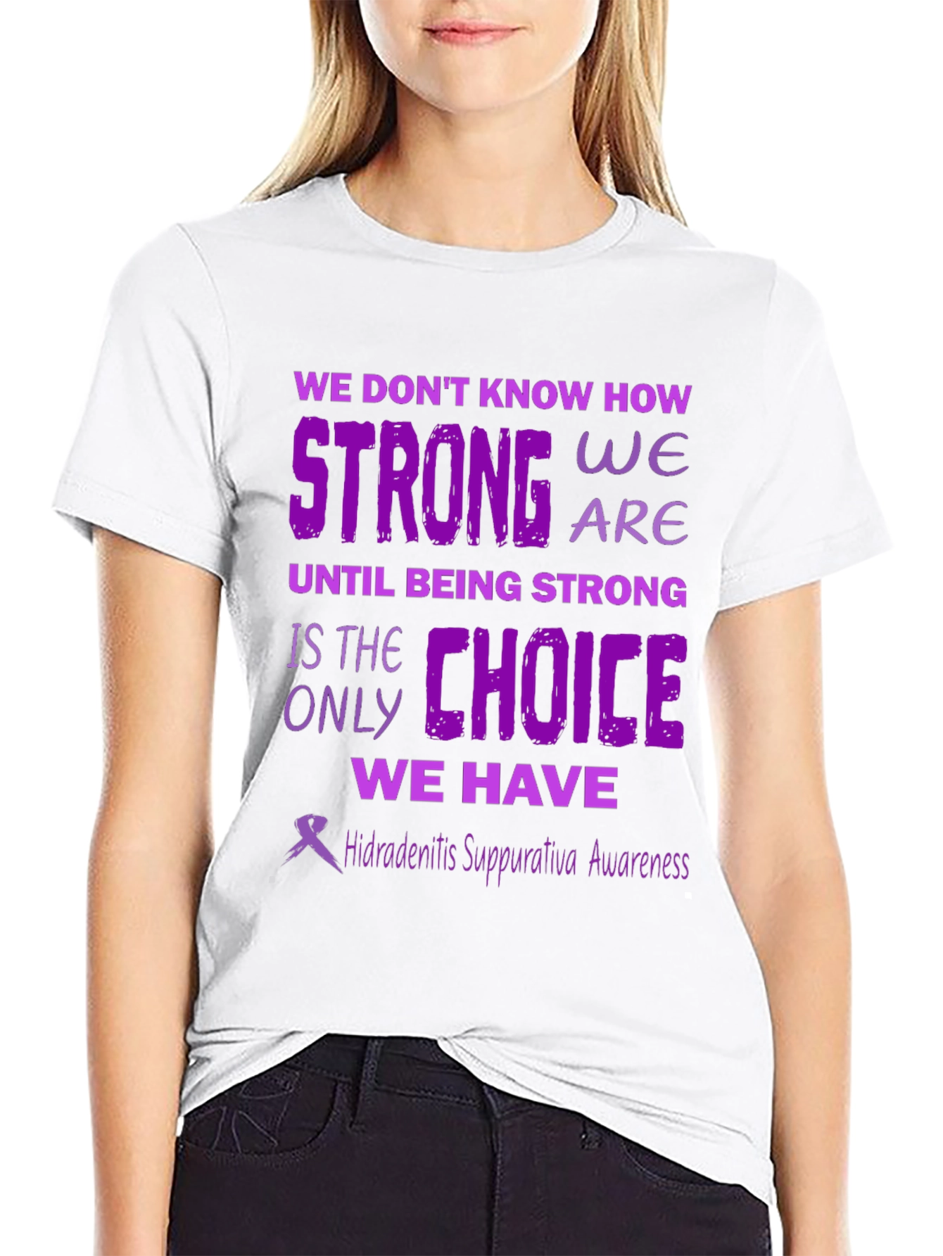 Black Hidradenitis Suppurativa Awareness T-Shirt view 9