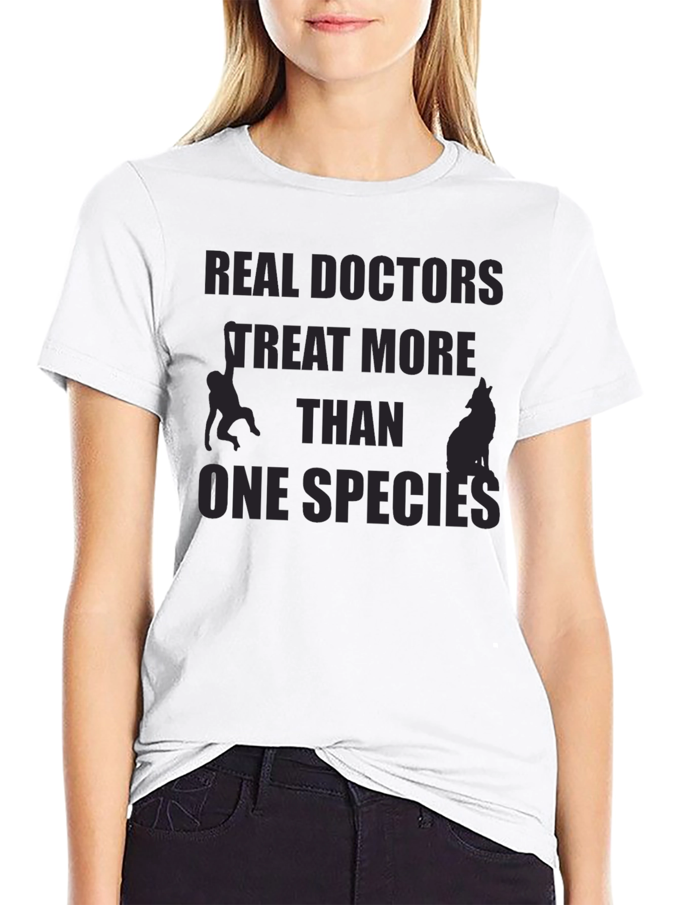 Black Real Doctors Treat More Than One Species T-Shirt view 9