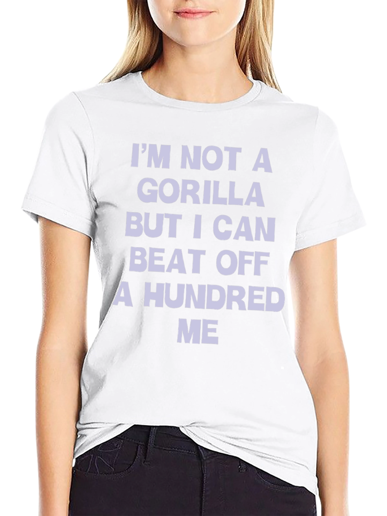 Black Funny Gorilla Beat Off T-Shirt view 9