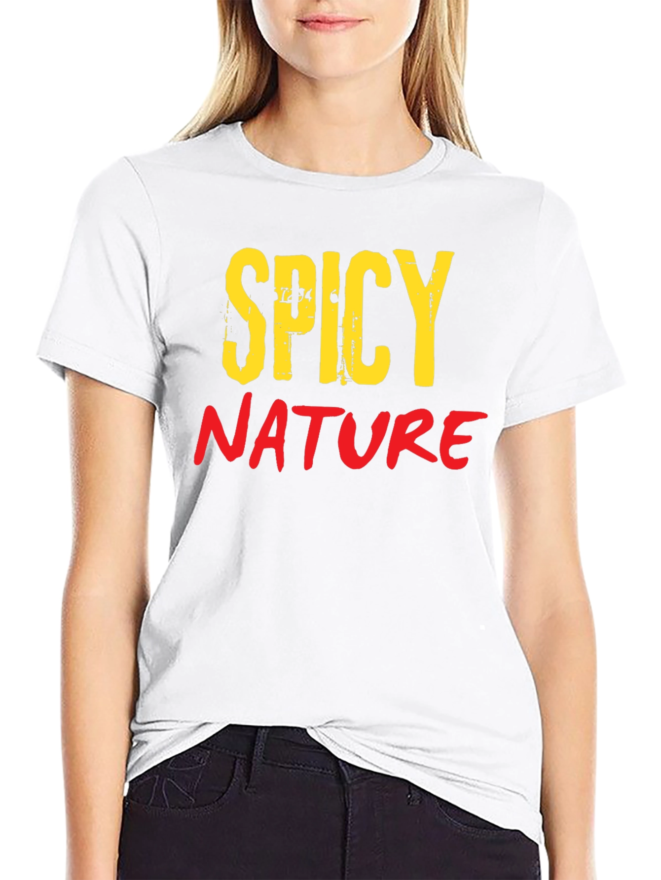 Black Spicy Nature Black Graphic Tee view 9