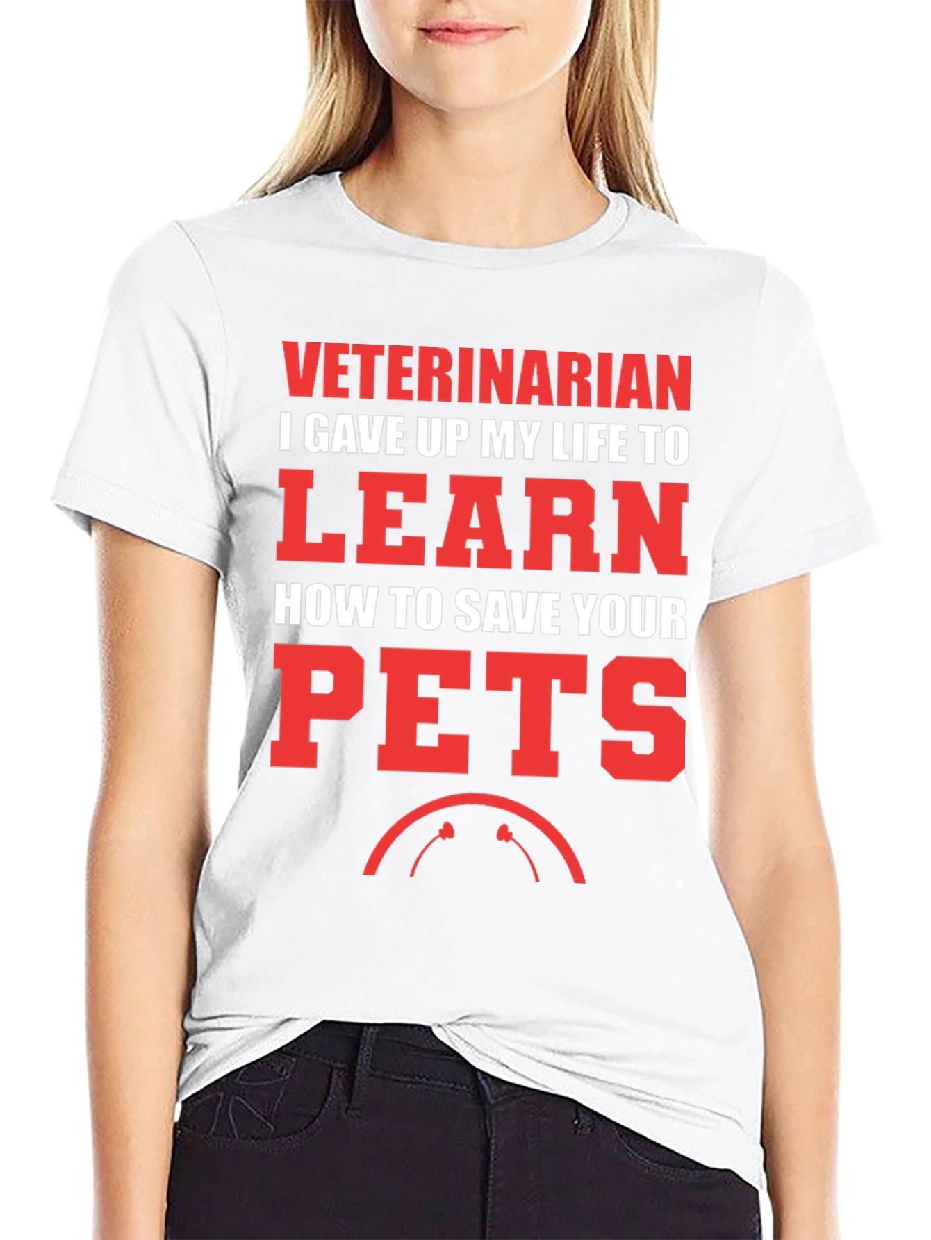 Black Veterinarian Save Your Pets T-Shirt view 9