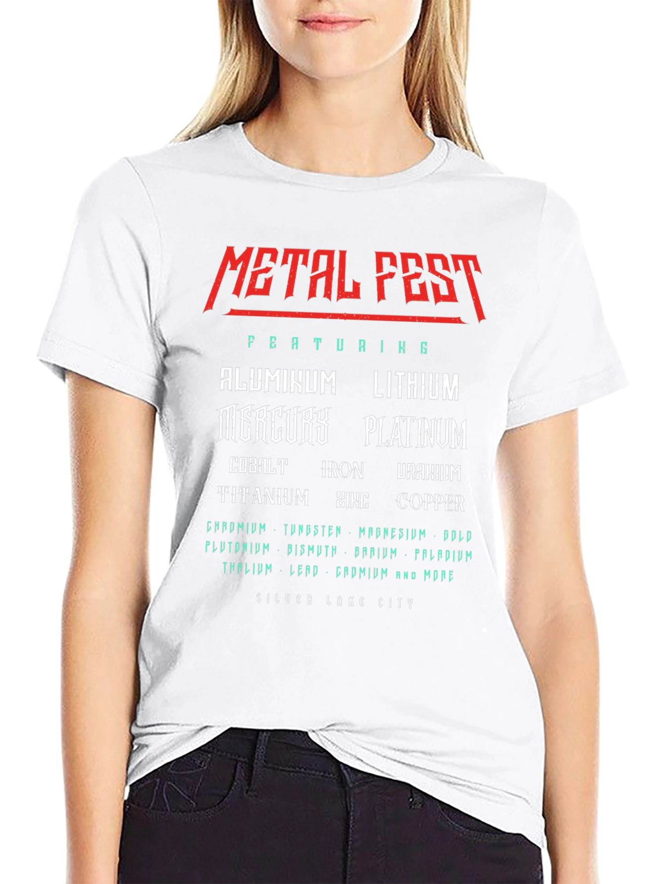 Black Metal Fest Periodic Table T-Shirt view 9