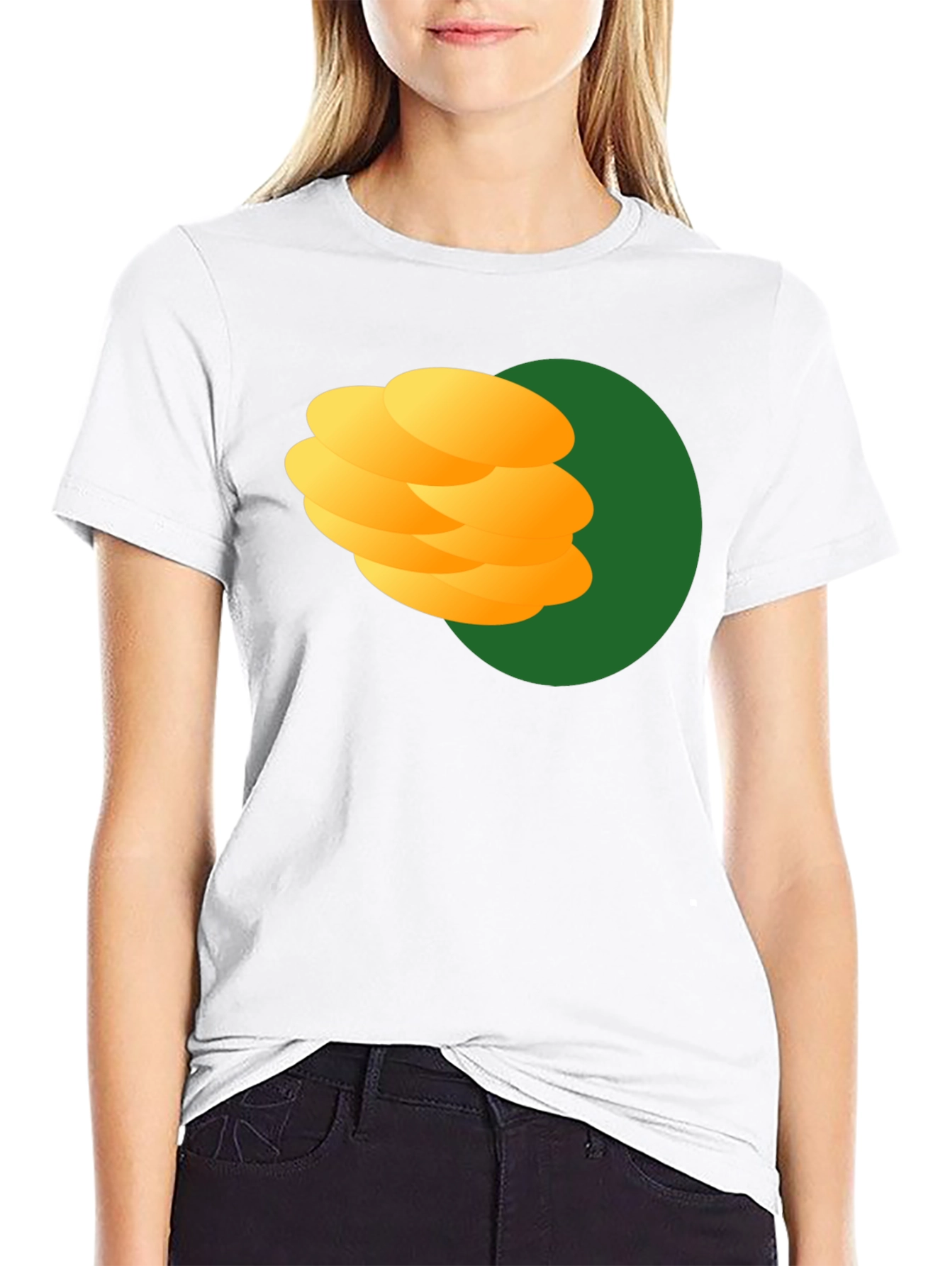 Stack of Pancakes Graphic Black T-Shirt - 9