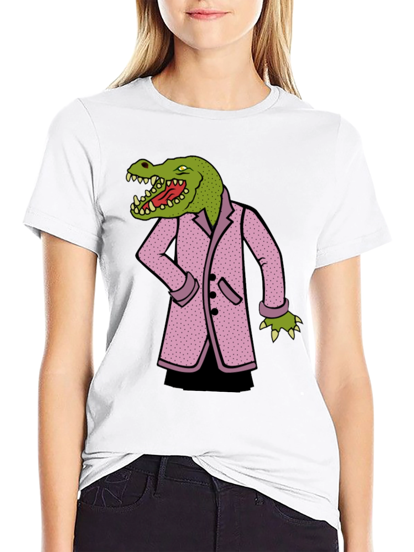 Black Gator in a Suit T-Shirt view 9