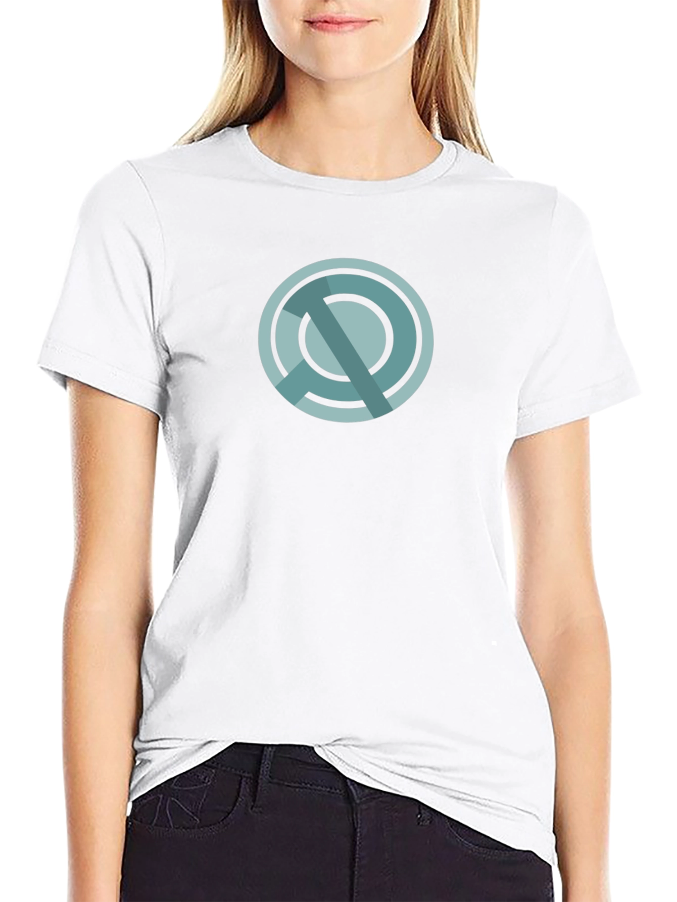 Black Geometric Circle Graphic T-Shirt - Modern Style view 9