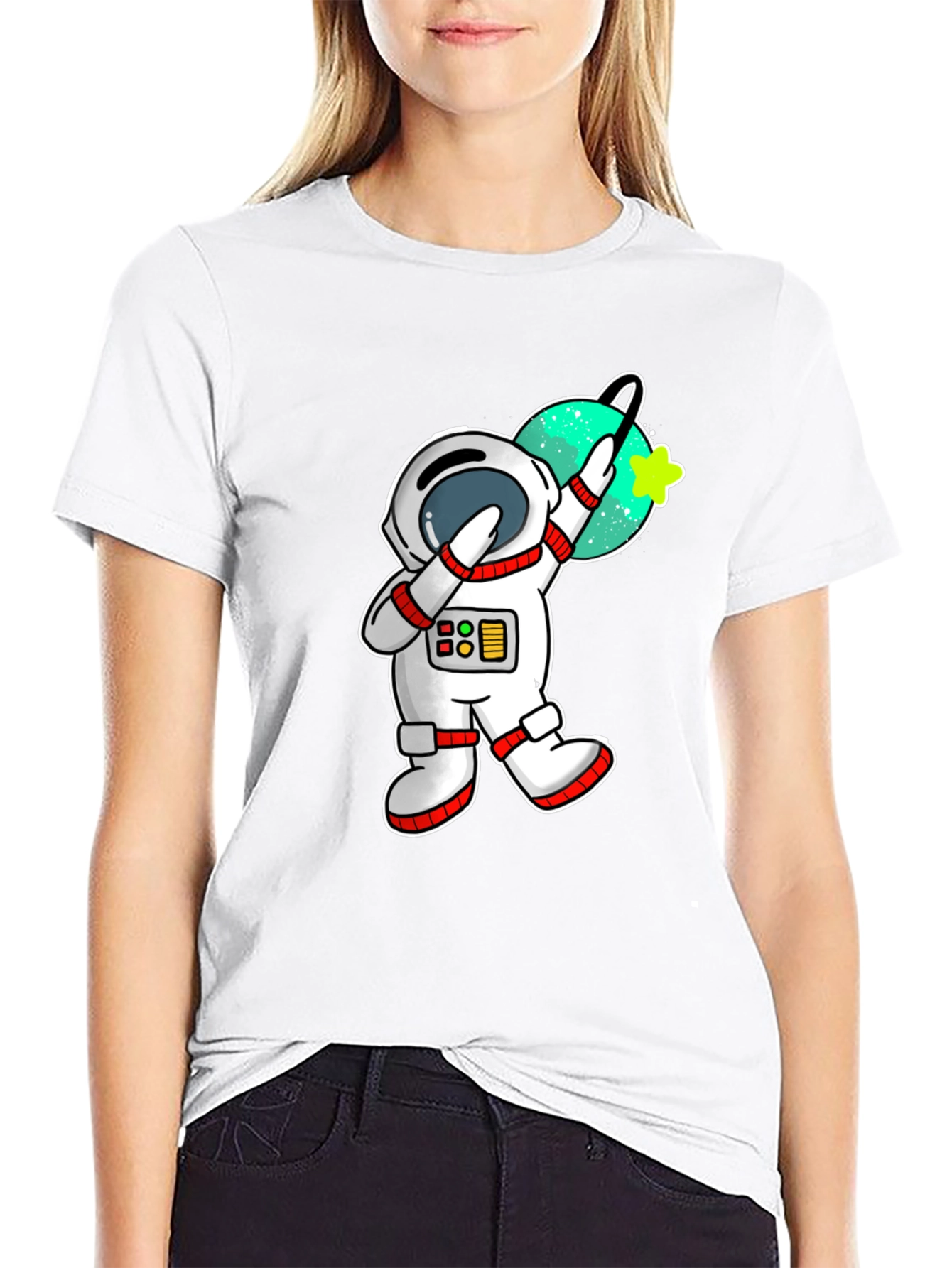 Black Astronaut Dab T-Shirt - Space Fun! view 9