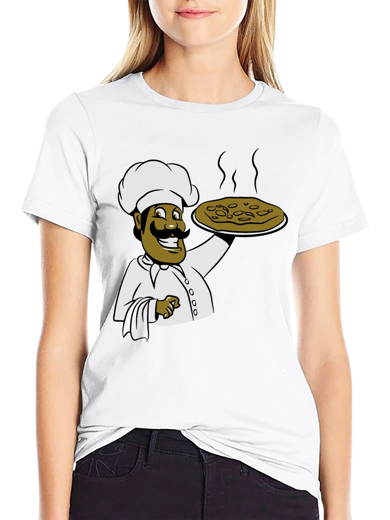 Black Chef Graphic T-Shirt - Unisex Black Tee view 9