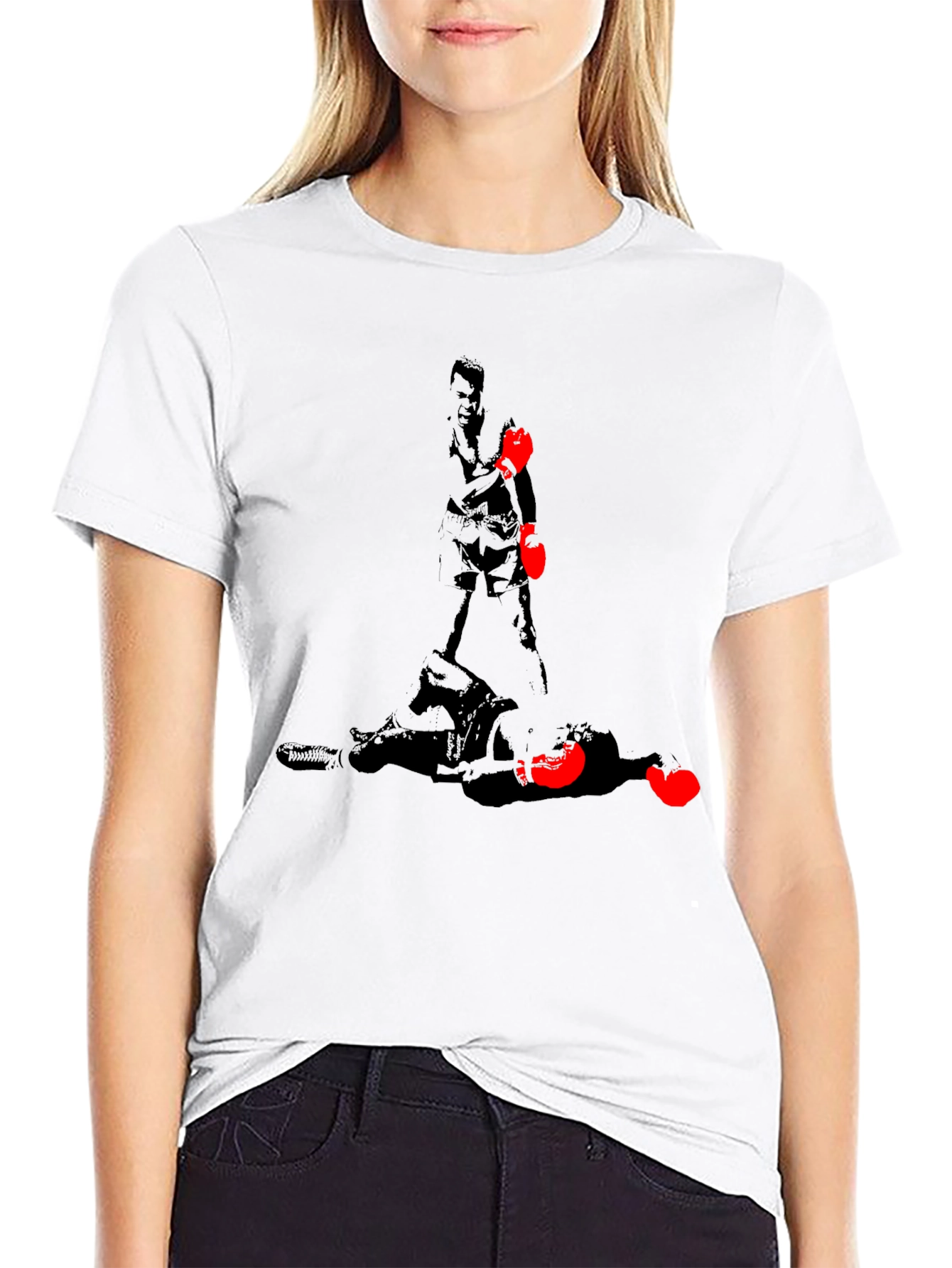 Black Boxing KO T-Shirt - Black Graphic Tee view 9