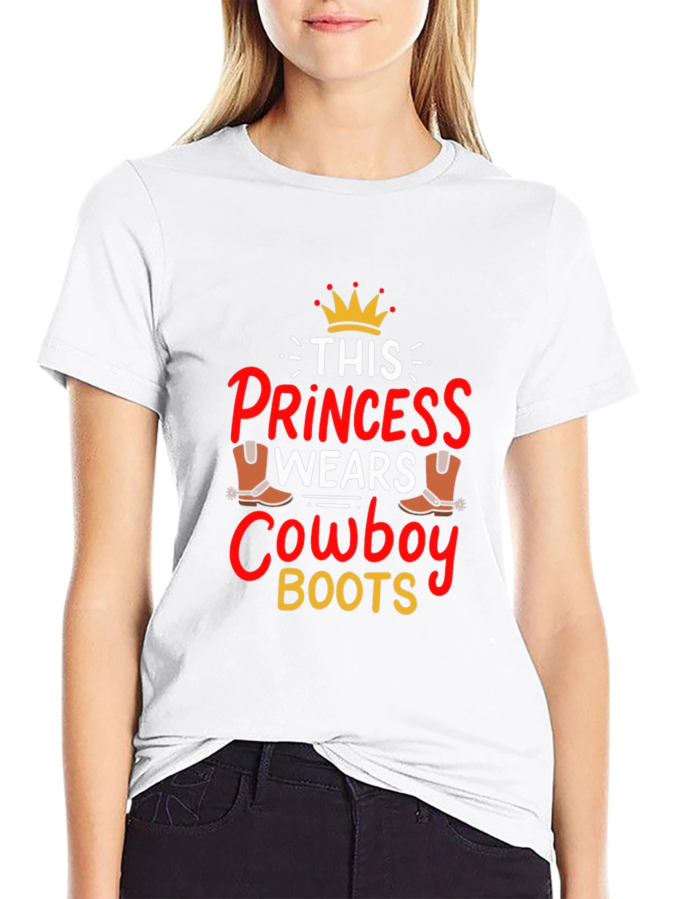 Princess Cowboy Boots Graphic Tee - 9