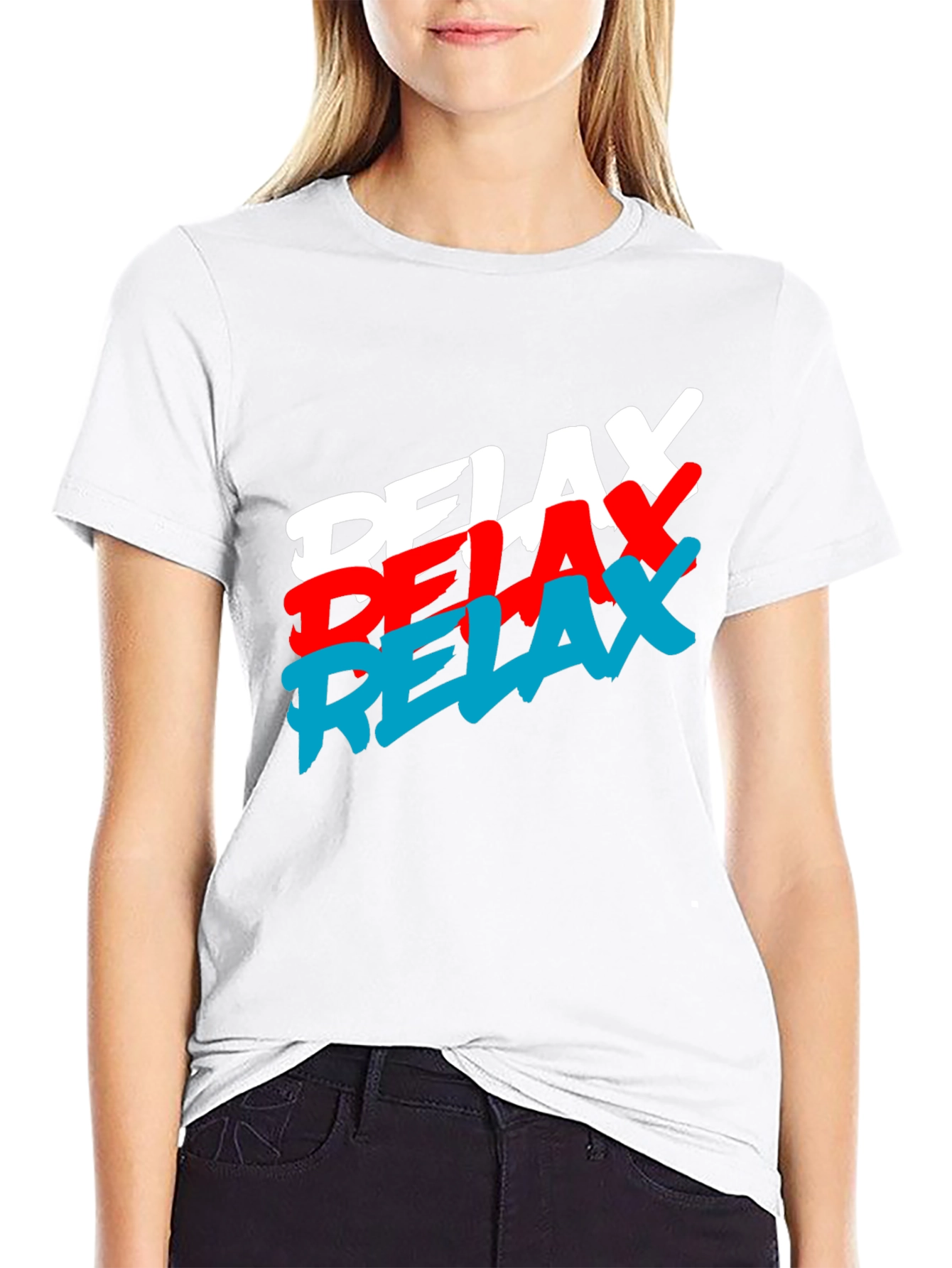 Black Relax Graphic Tee - Casual Comfort view 9