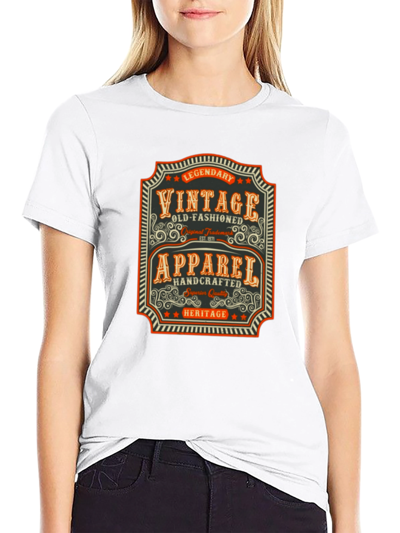 Black Vintage Apparel T-Shirt: Legendary Handcrafted Design view 9