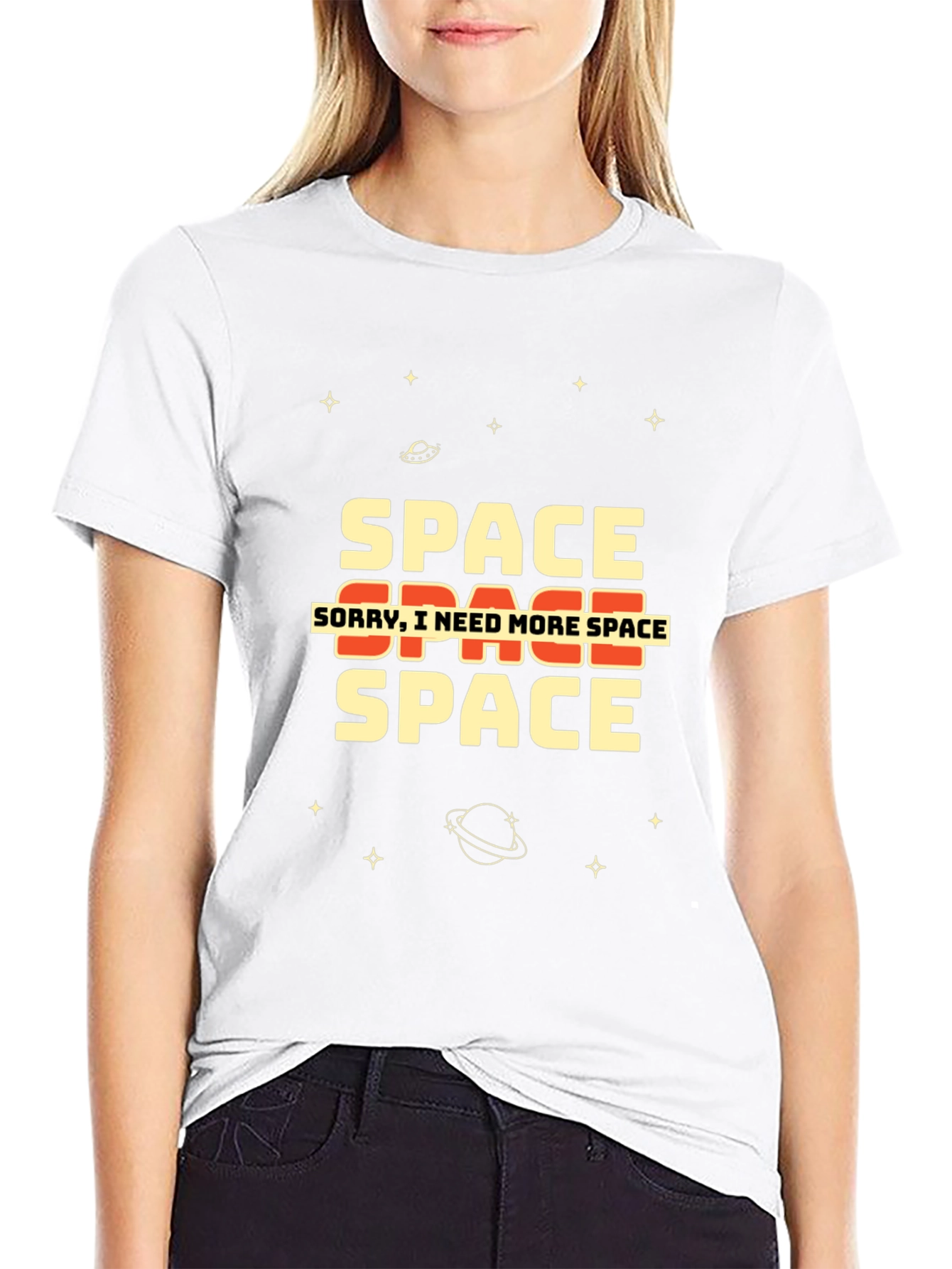 Black Space T-Shirt - Sorry I Need More Space view 9