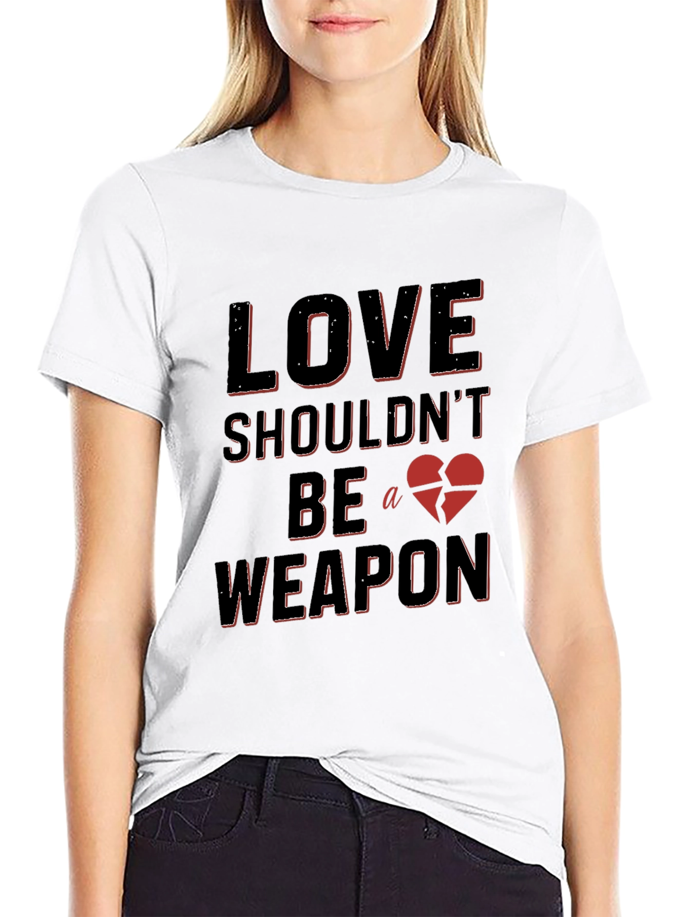 Black Love Shouldn't Be A Weapon Graphic Tee view 9
