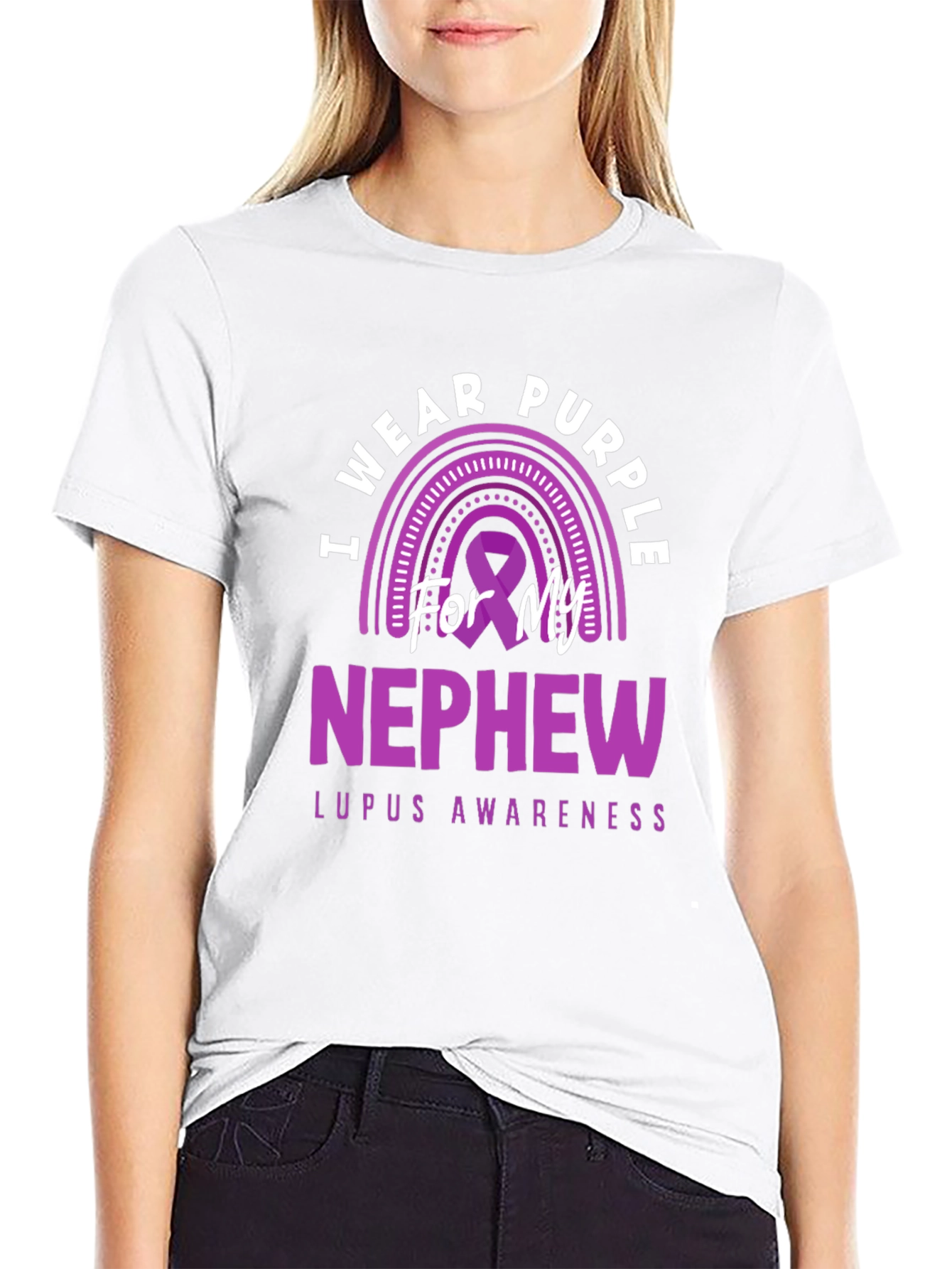 Purple Lupus Awareness Nephew T-Shirt - 9