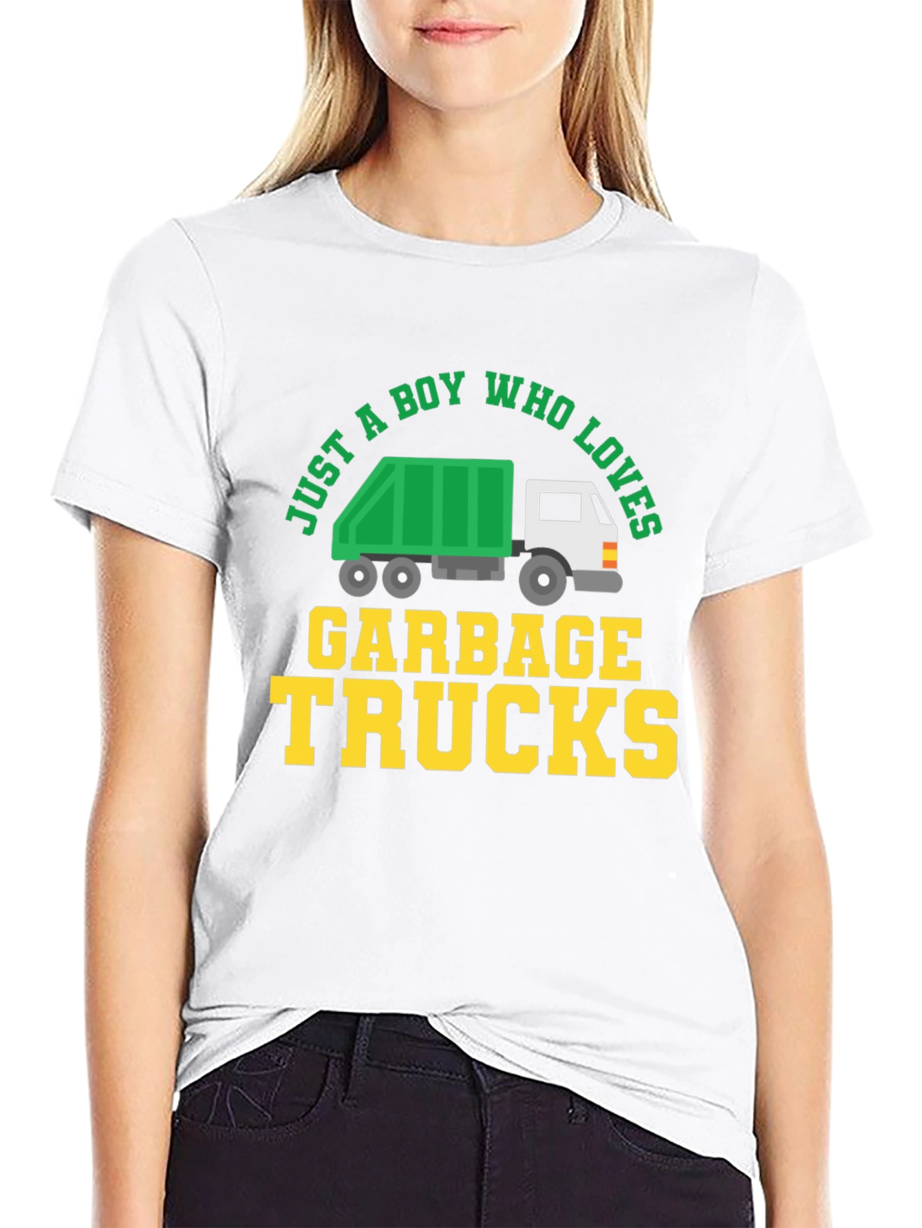 Boy Who Loves Garbage Trucks Graphic Tee - 9