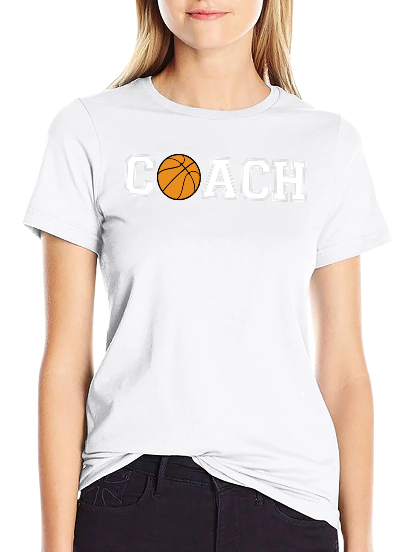 Black Coach Basketball Graphic T-Shirt view 9