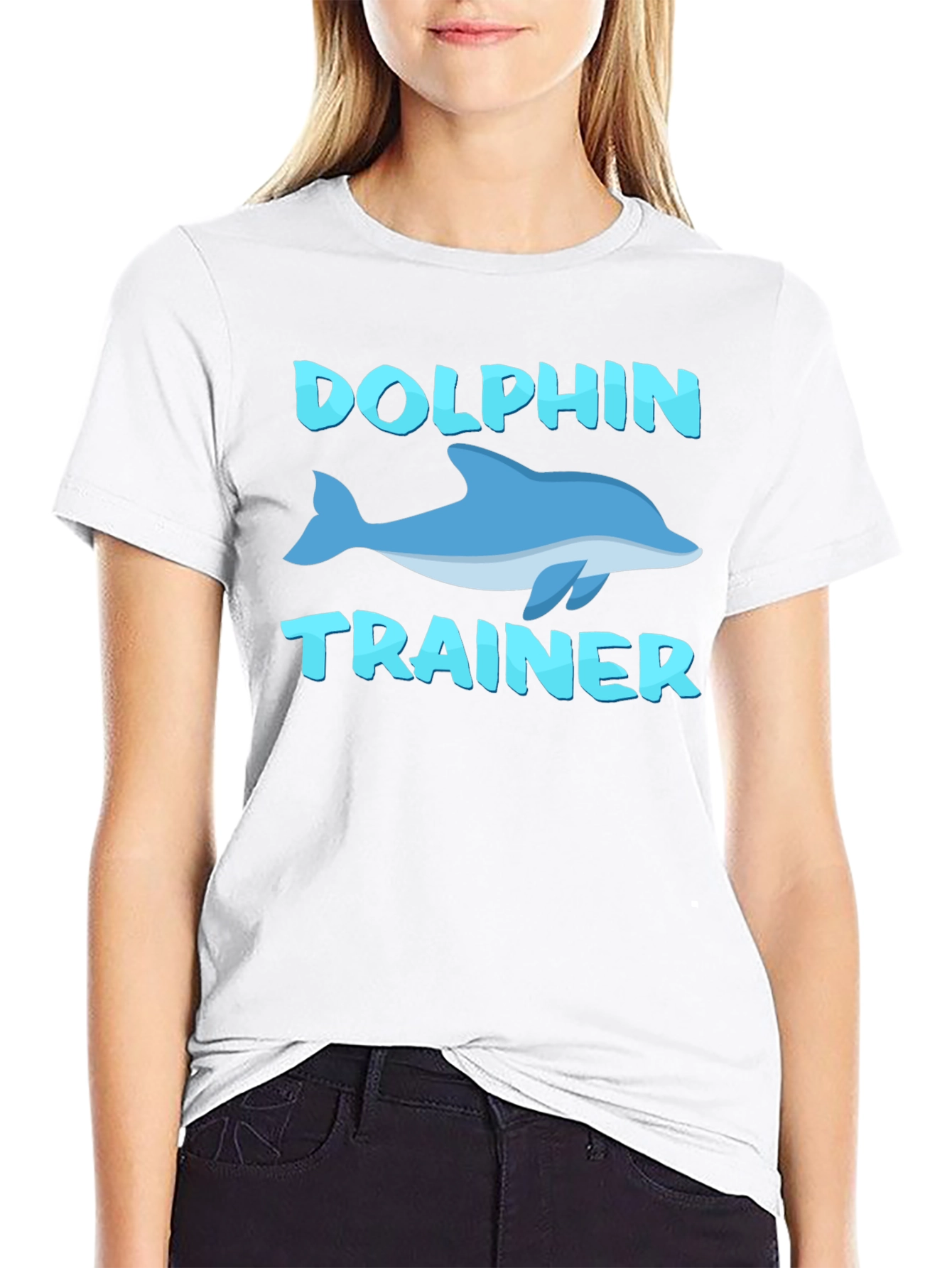 Black Dolphin Trainer Graphic Tee - Black view 9