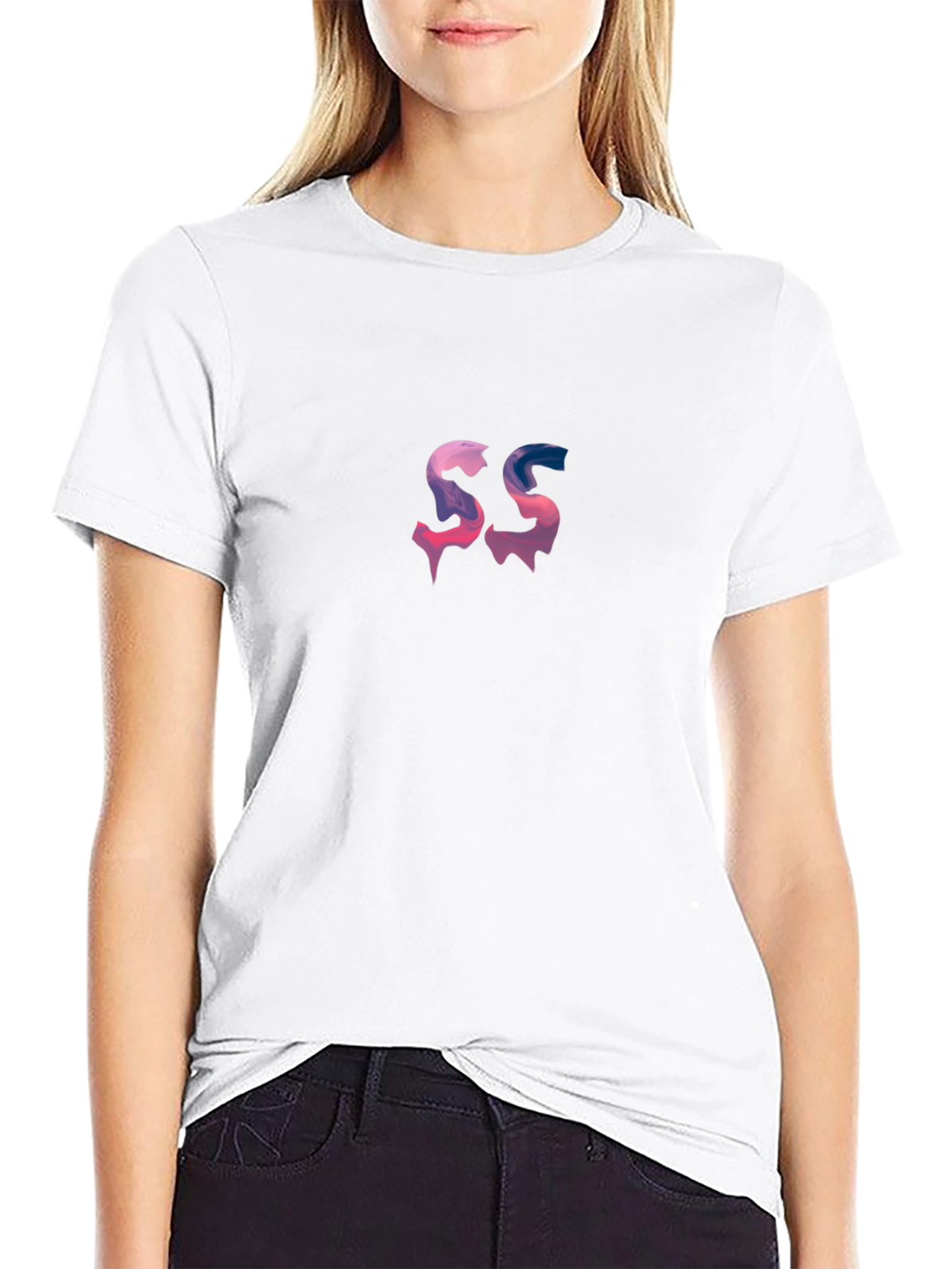 Black SS Graphic Black T-Shirt - Modern Stylish Design view 9