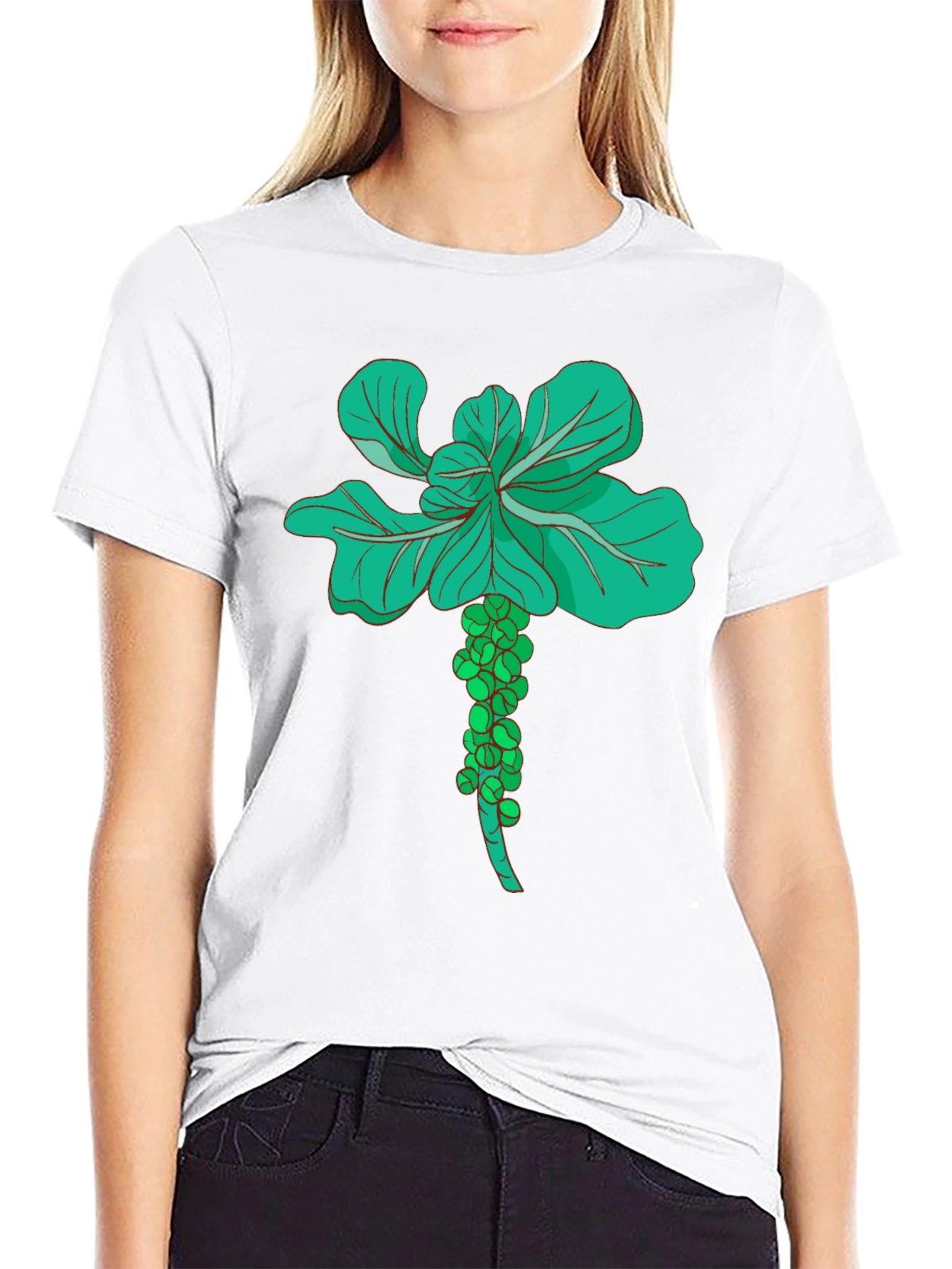 Brussels Sprouts Plant Graphic Tee - 9