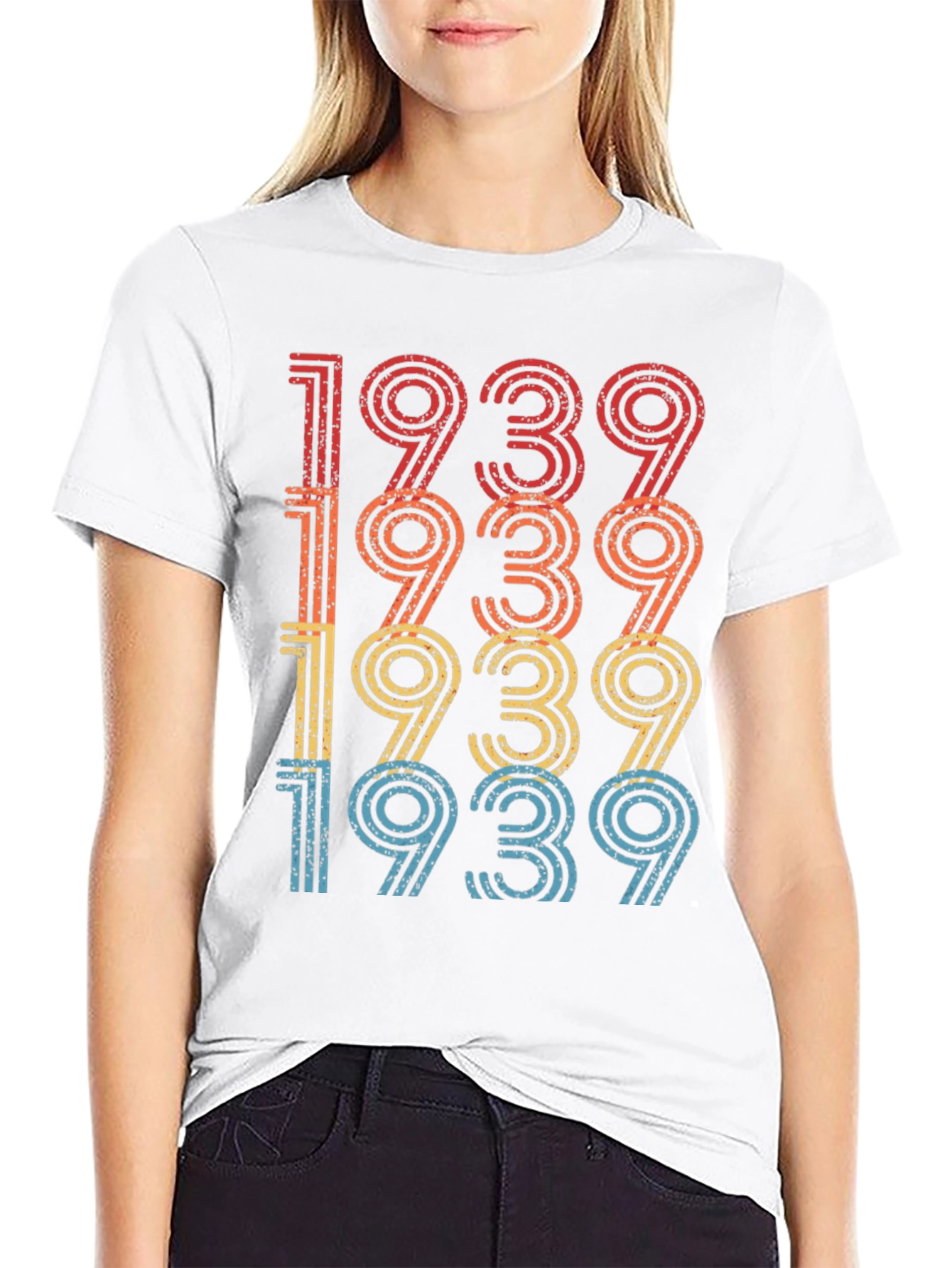 Black Vintage 1939 T-Shirt Retro Birthday Gift view 9